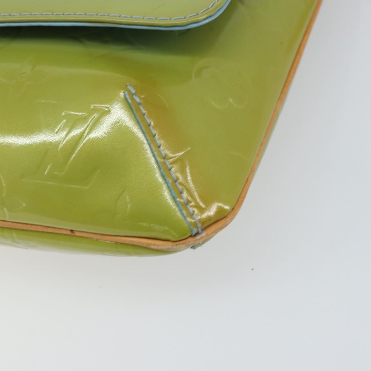 LOUIS VUITTON Vernis Thompson Street Shoulder Bag Baby Blue M91009 Auth 160427