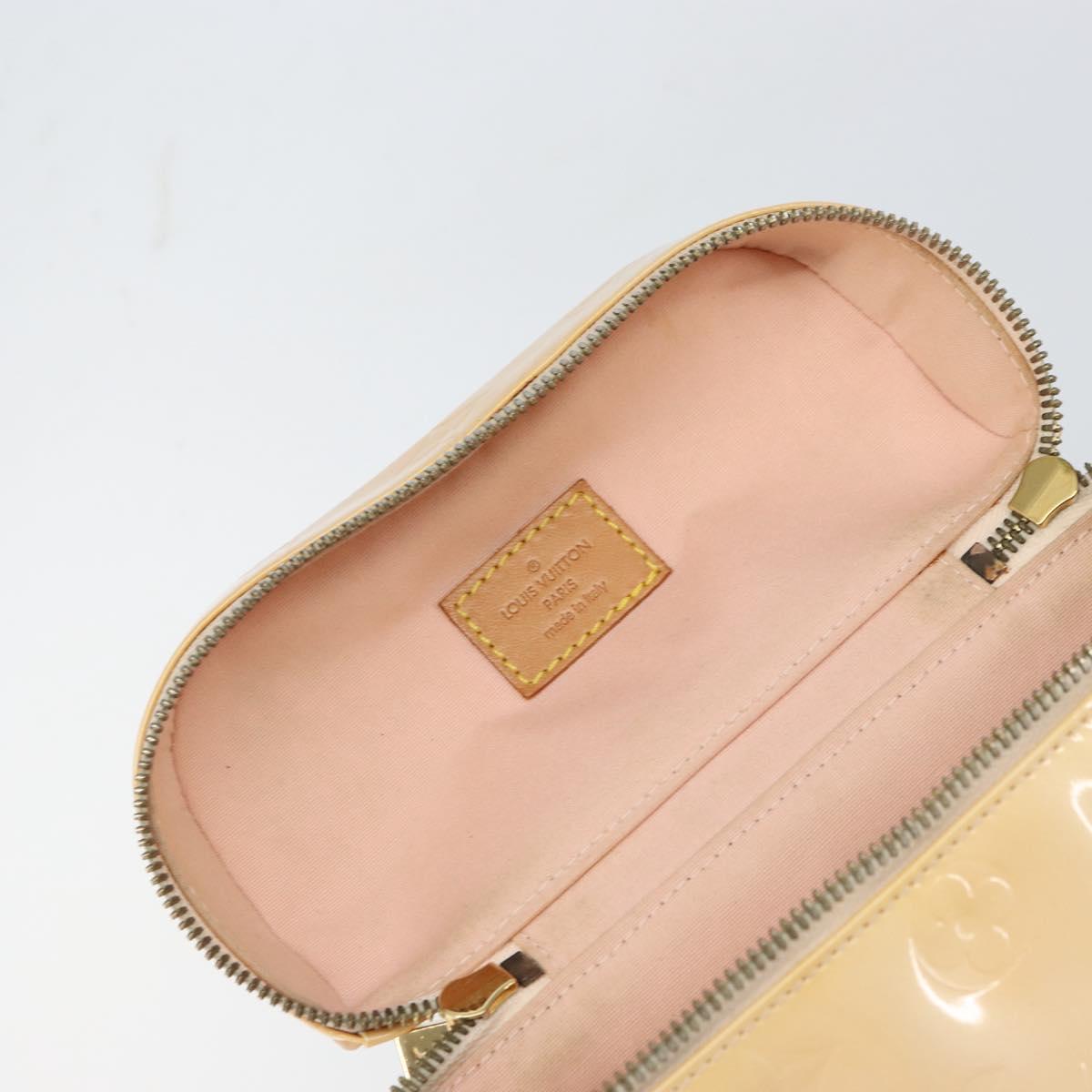LOUIS VUITTON Vernis Sullivan Vertical Bag Marshmallow Pink M91298 Auth 160430
