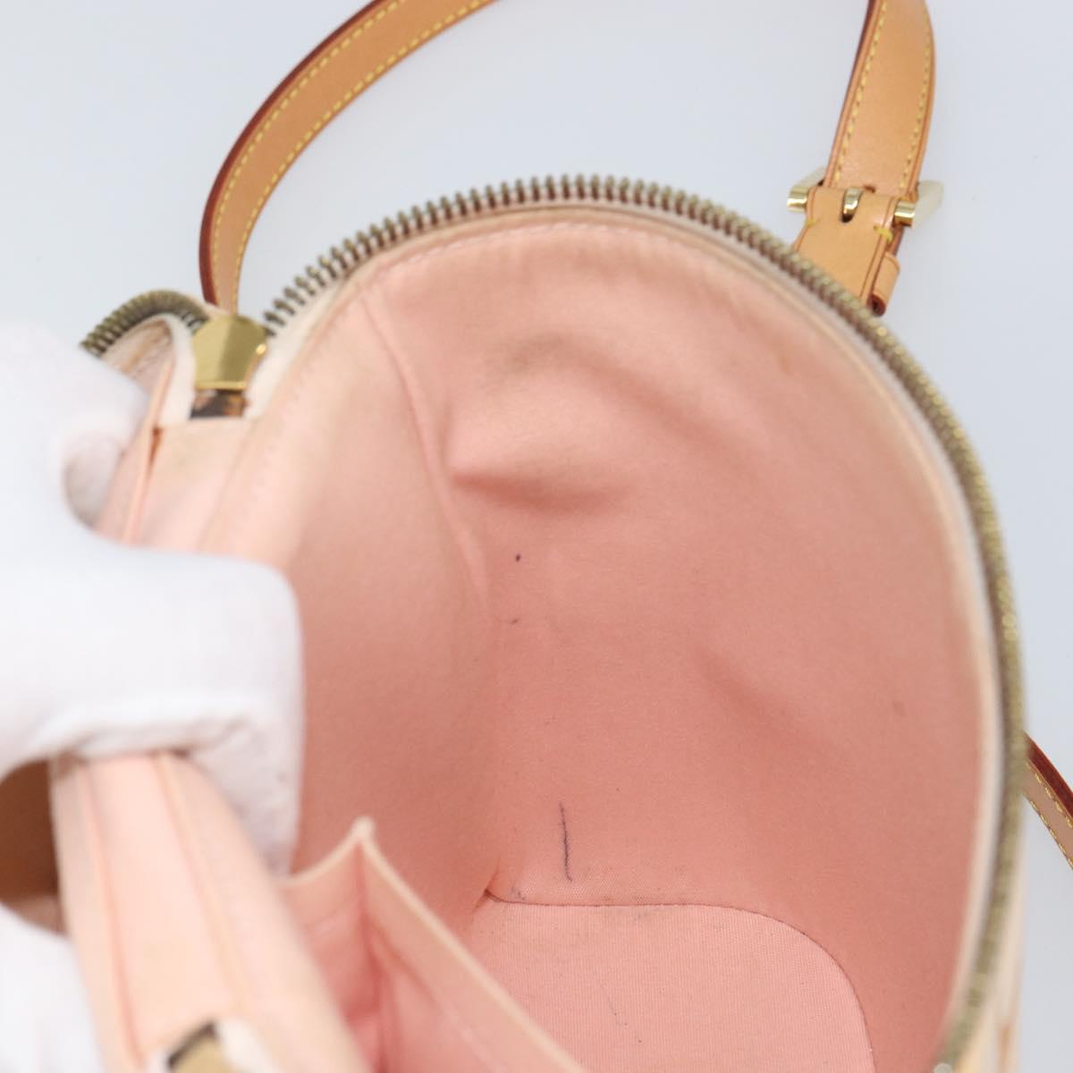 LOUIS VUITTON Vernis Sullivan Vertical Bag Marshmallow Pink M91298 Auth 160430