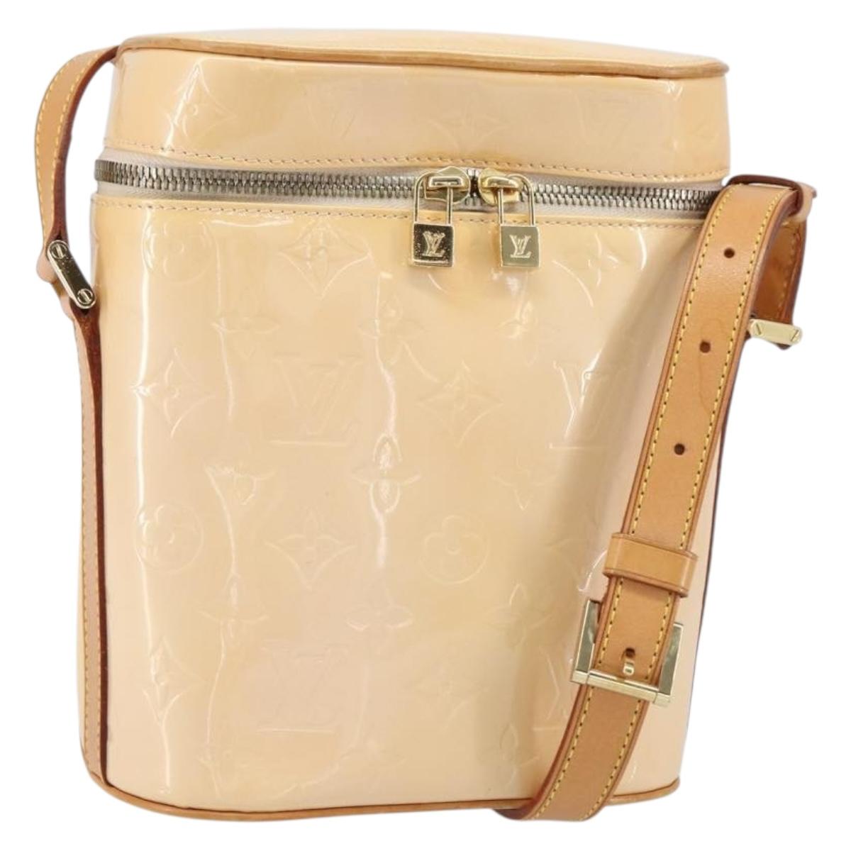 LOUIS VUITTON Vernis Sullivan Vertical Bag Marshmallow Pink M91298 Auth 160430