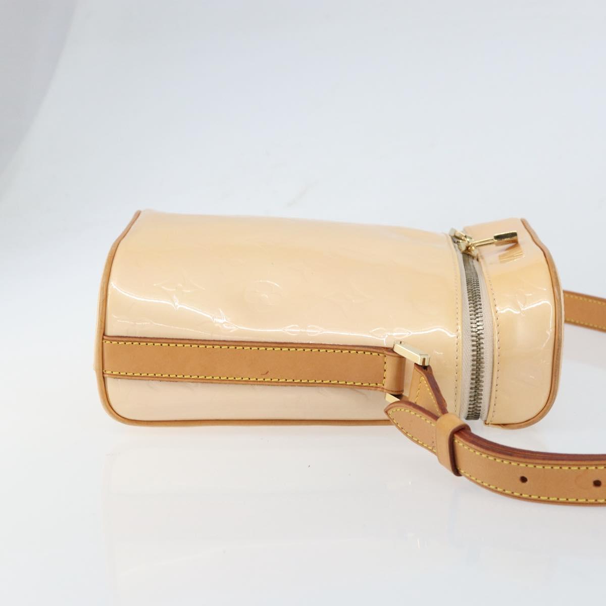 LOUIS VUITTON Vernis Sullivan Vertical Bag Marshmallow Pink M91298 Auth 160430