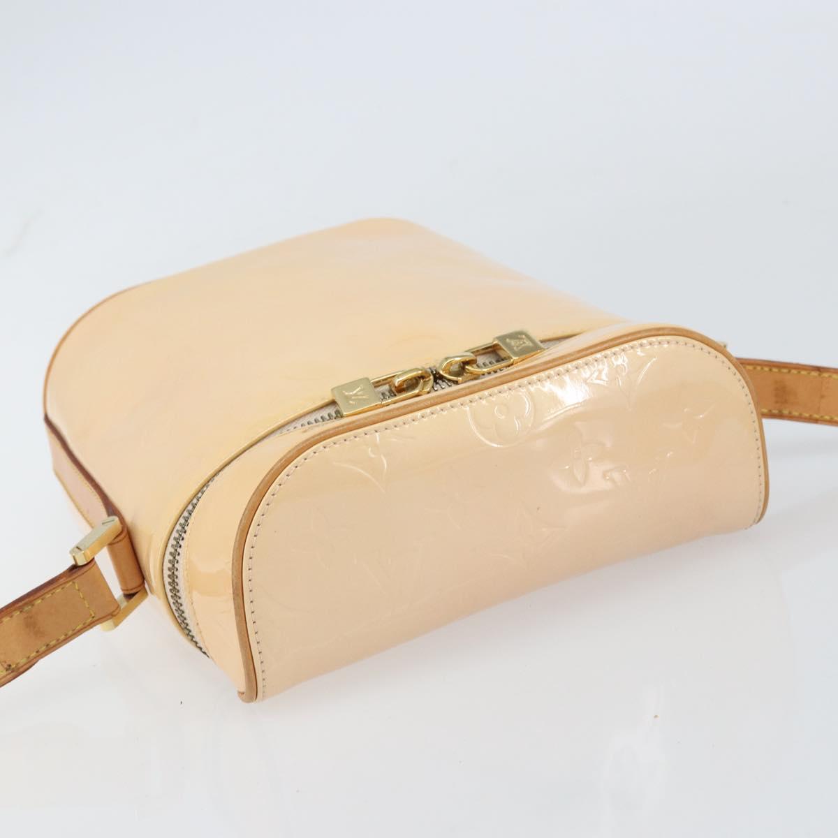 LOUIS VUITTON Vernis Sullivan Vertical Bag Marshmallow Pink M91298 Auth 160430