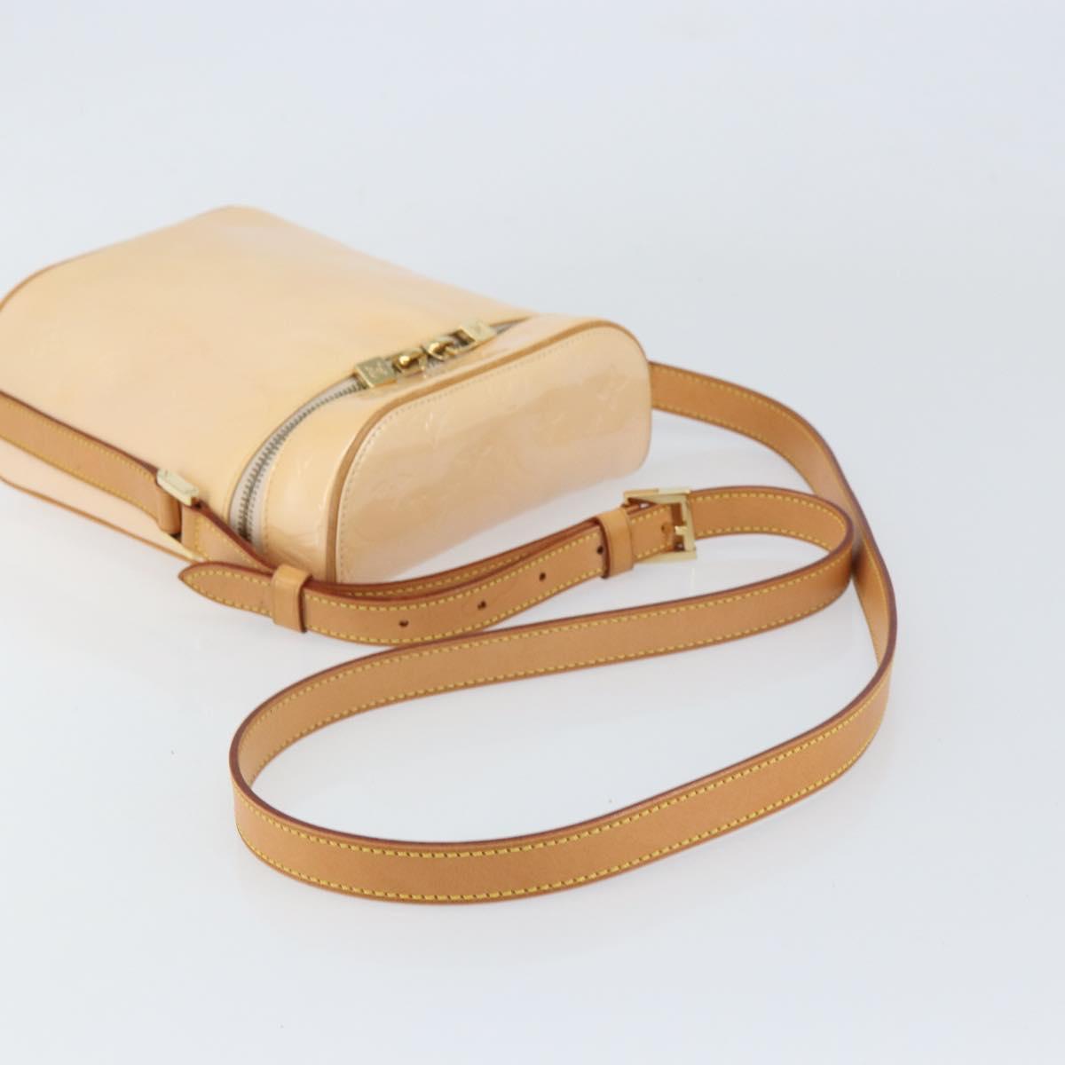 LOUIS VUITTON Vernis Sullivan Vertical Bag Marshmallow Pink M91298 Auth 160430