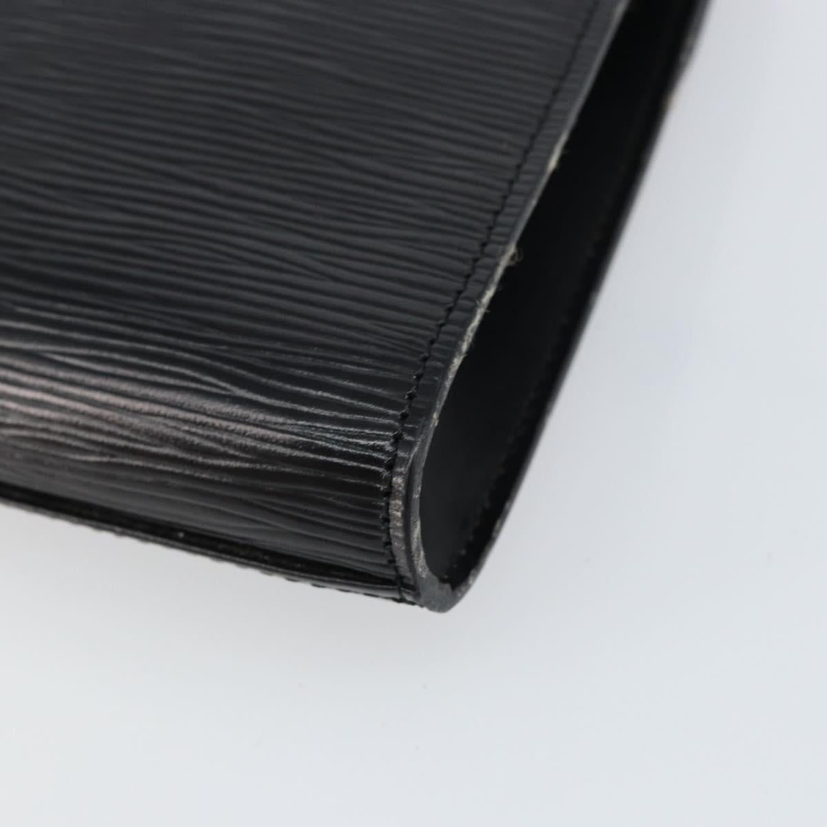 LOUIS VUITTON Epi Art Deco Clutch Bag Black M52632 LV Auth 160437