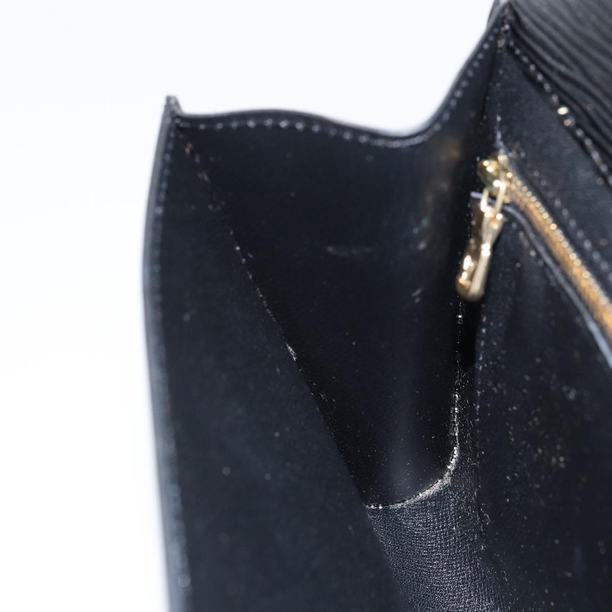 LOUIS VUITTON Epi Art Deco Clutch Bag Black M52632 LV Auth 160437