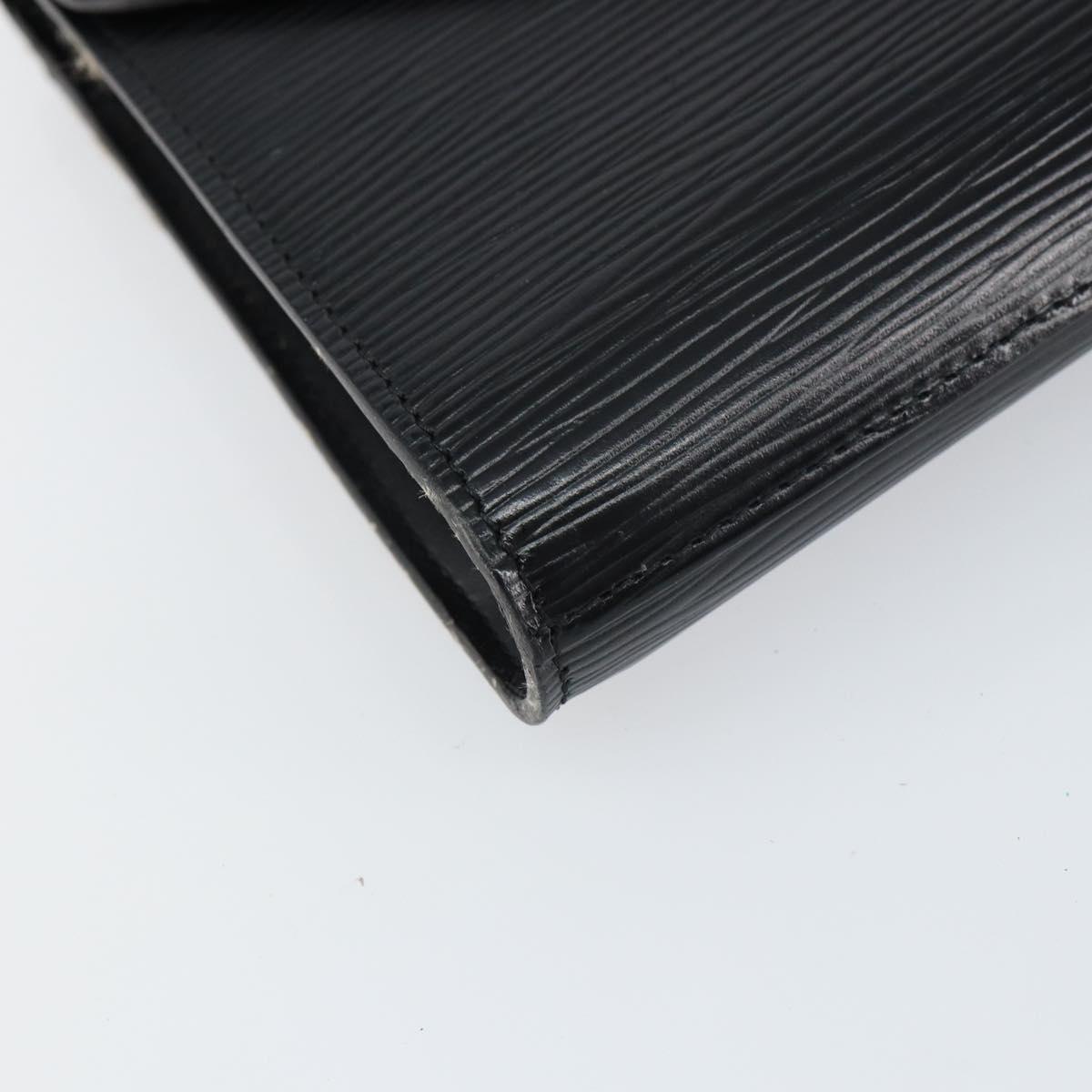 LOUIS VUITTON Epi Art Deco Clutch Bag Black M52632 LV Auth 160437