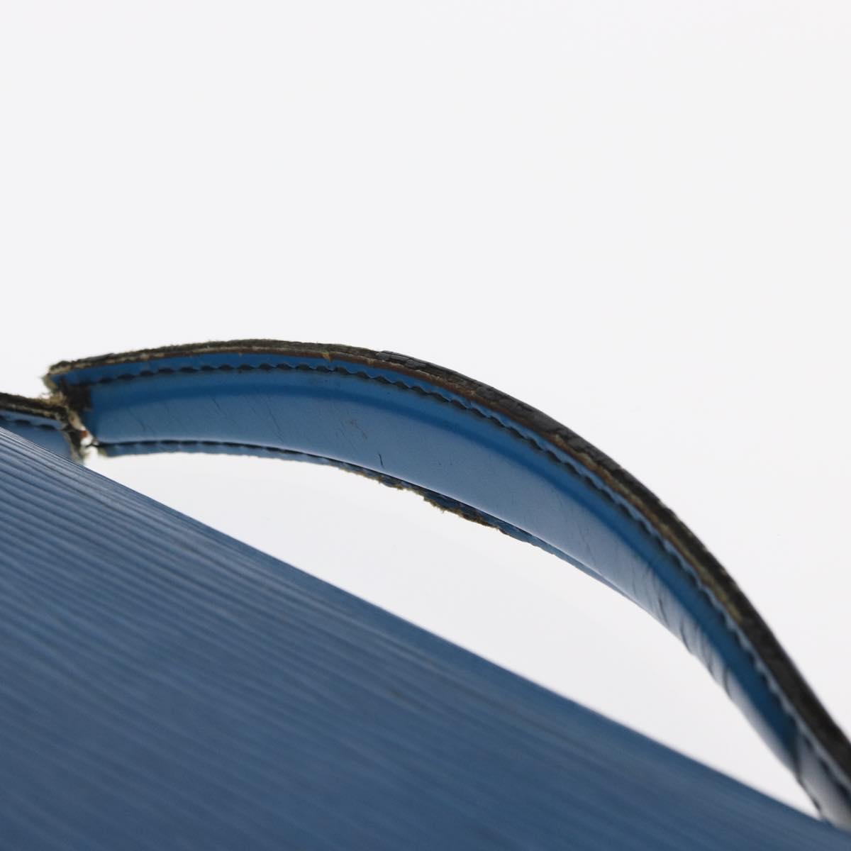 LOUIS VUITTON Epi Porte Documents Bandouliere Bag Toledo Blue LV Auth 160443