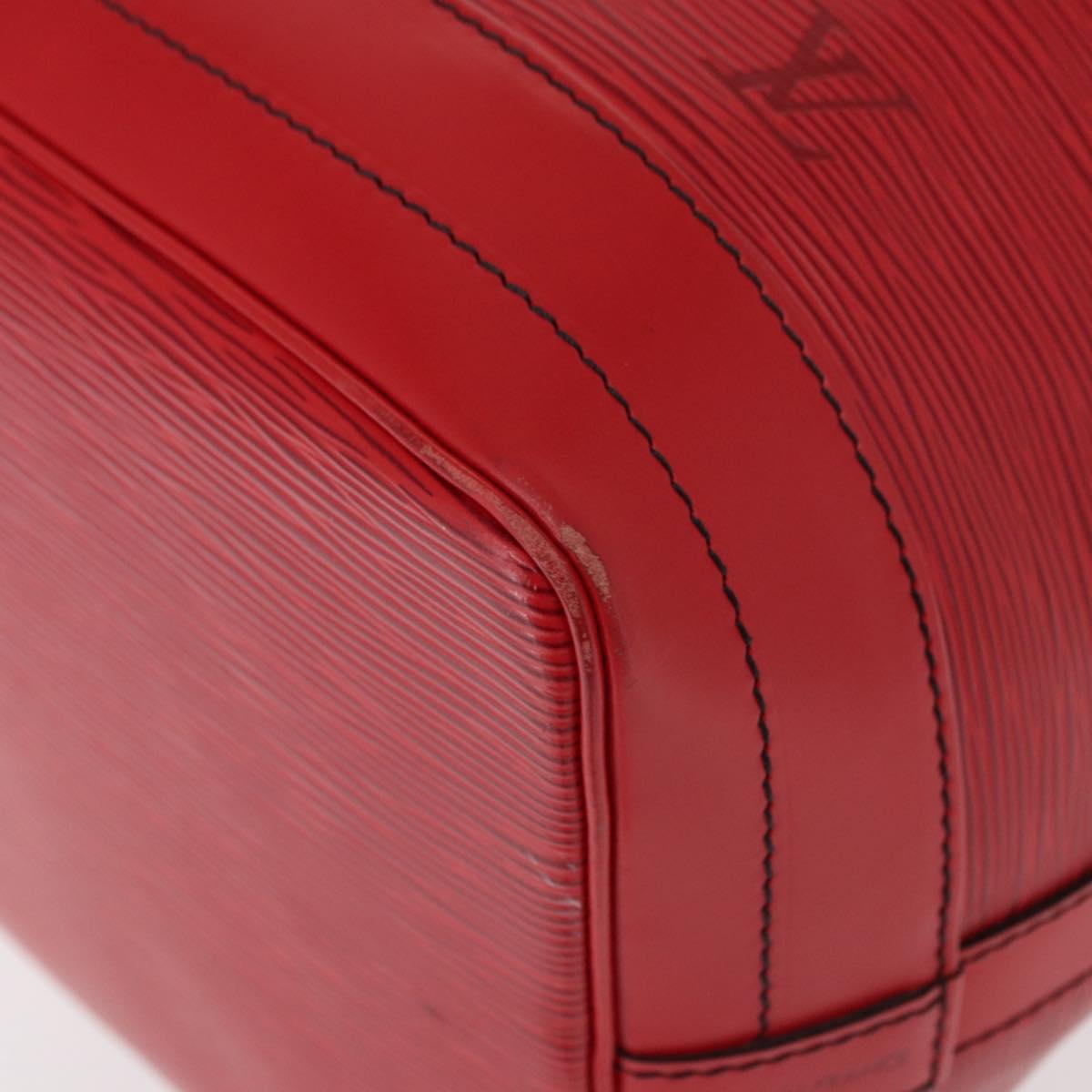LOUIS VUITTON Epi Noe Shoulder Bag Red M44007 LV Auth 160445