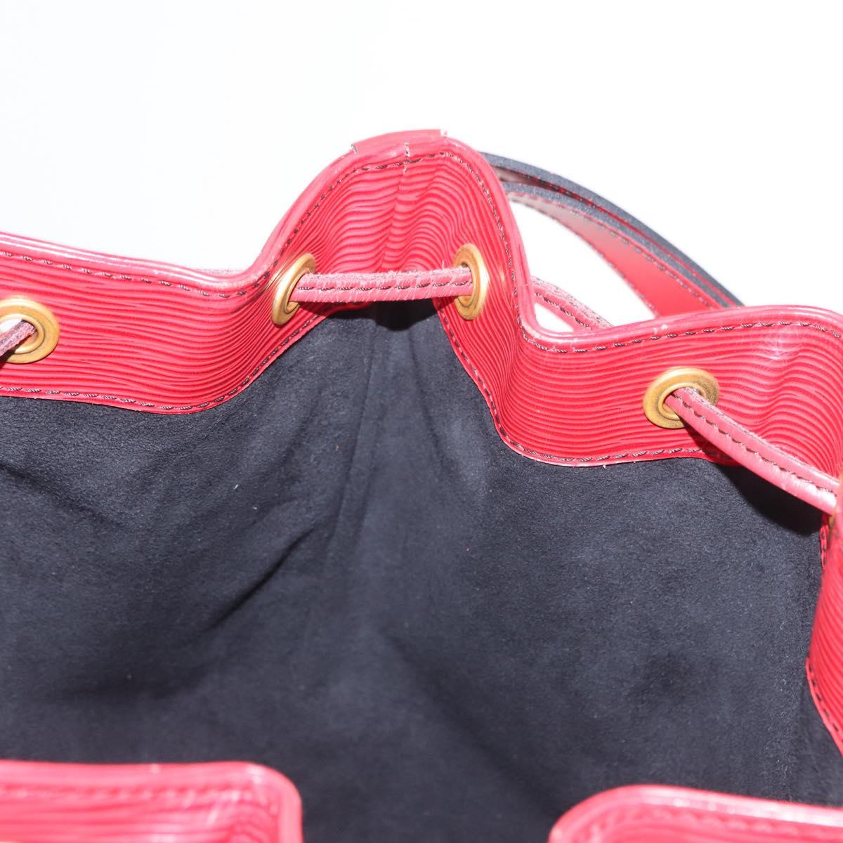 LOUIS VUITTON Epi Noe Shoulder Bag Red M44007 LV Auth 160445