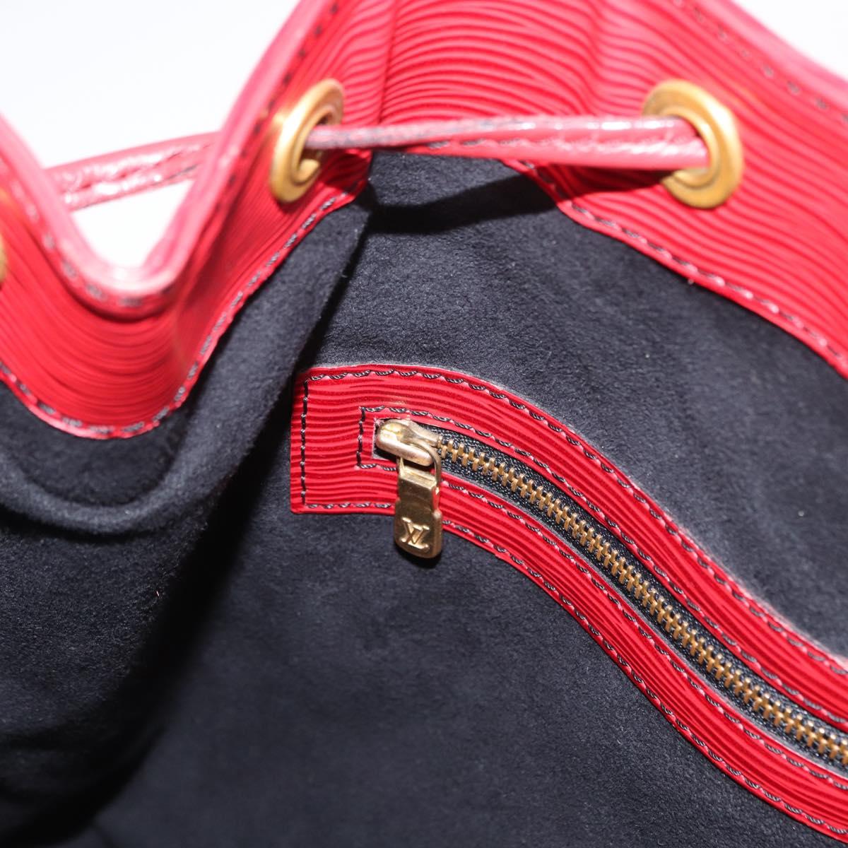 LOUIS VUITTON Epi Noe Shoulder Bag Red M44007 LV Auth 160445