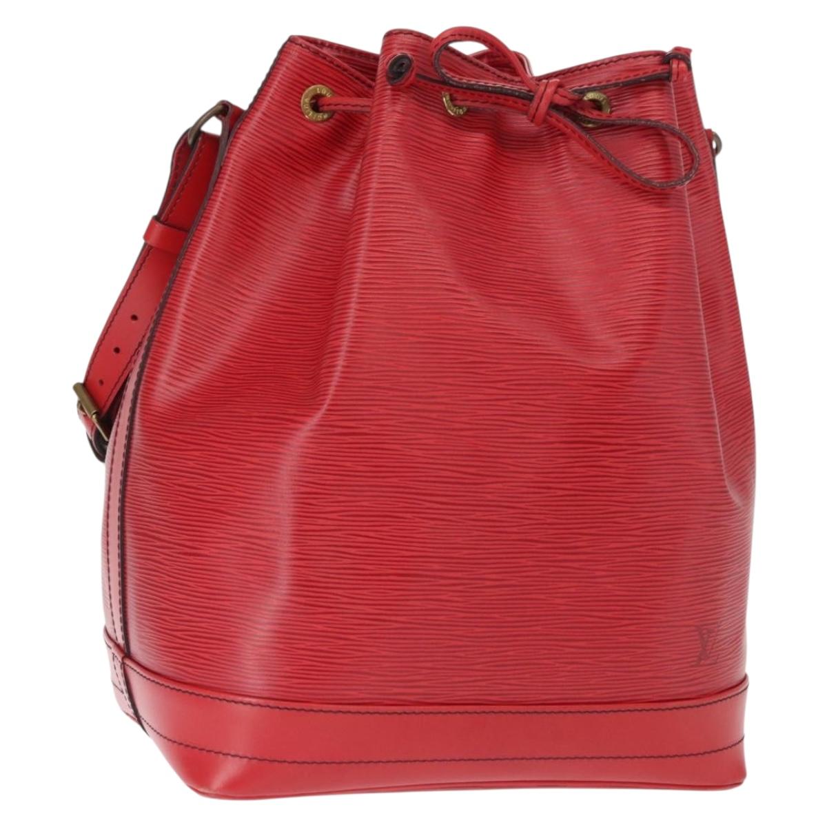 LOUIS VUITTON Epi Noe Shoulder Bag Red M44007 LV Auth 160445