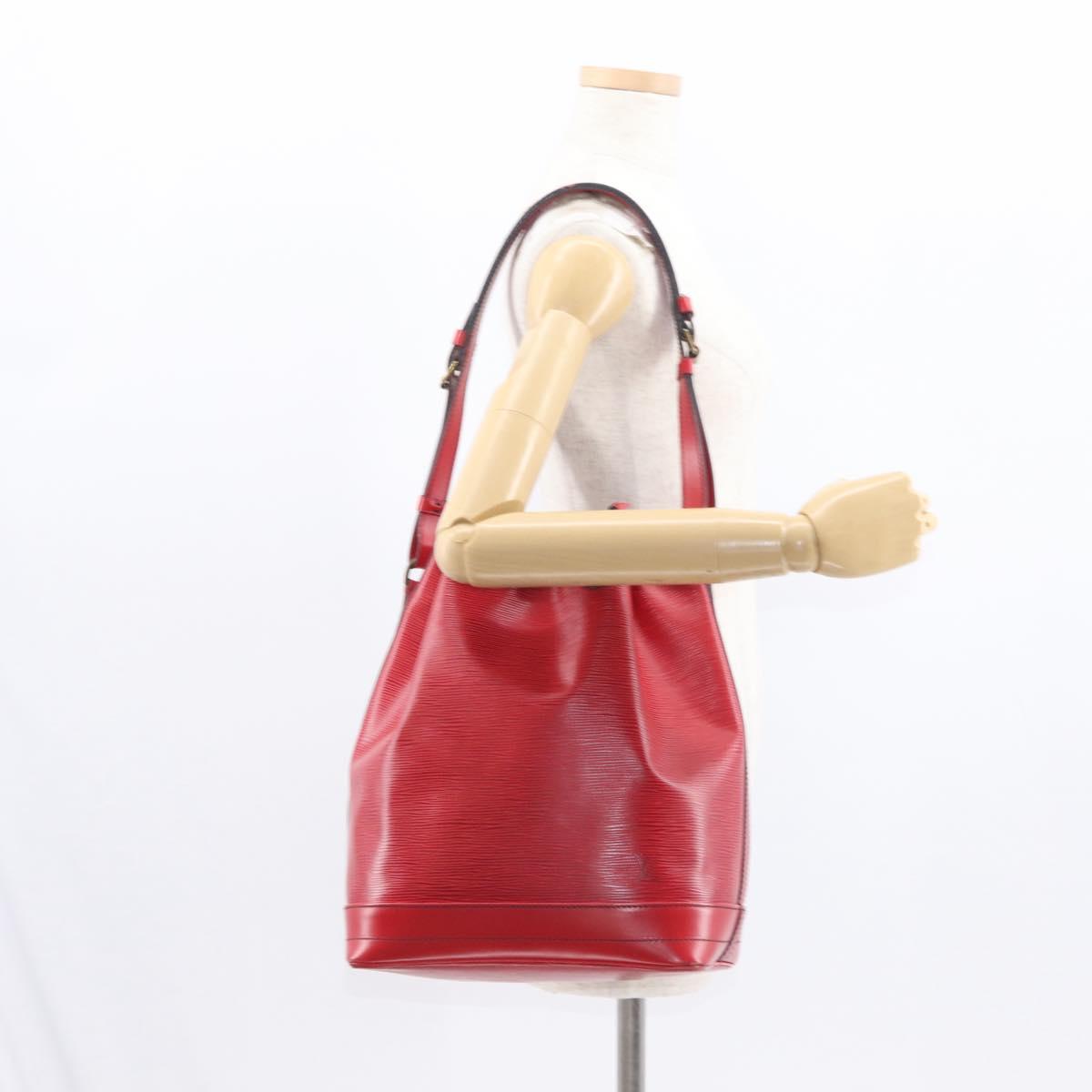 LOUIS VUITTON Epi Noe Shoulder Bag Red M44007 LV Auth 160445