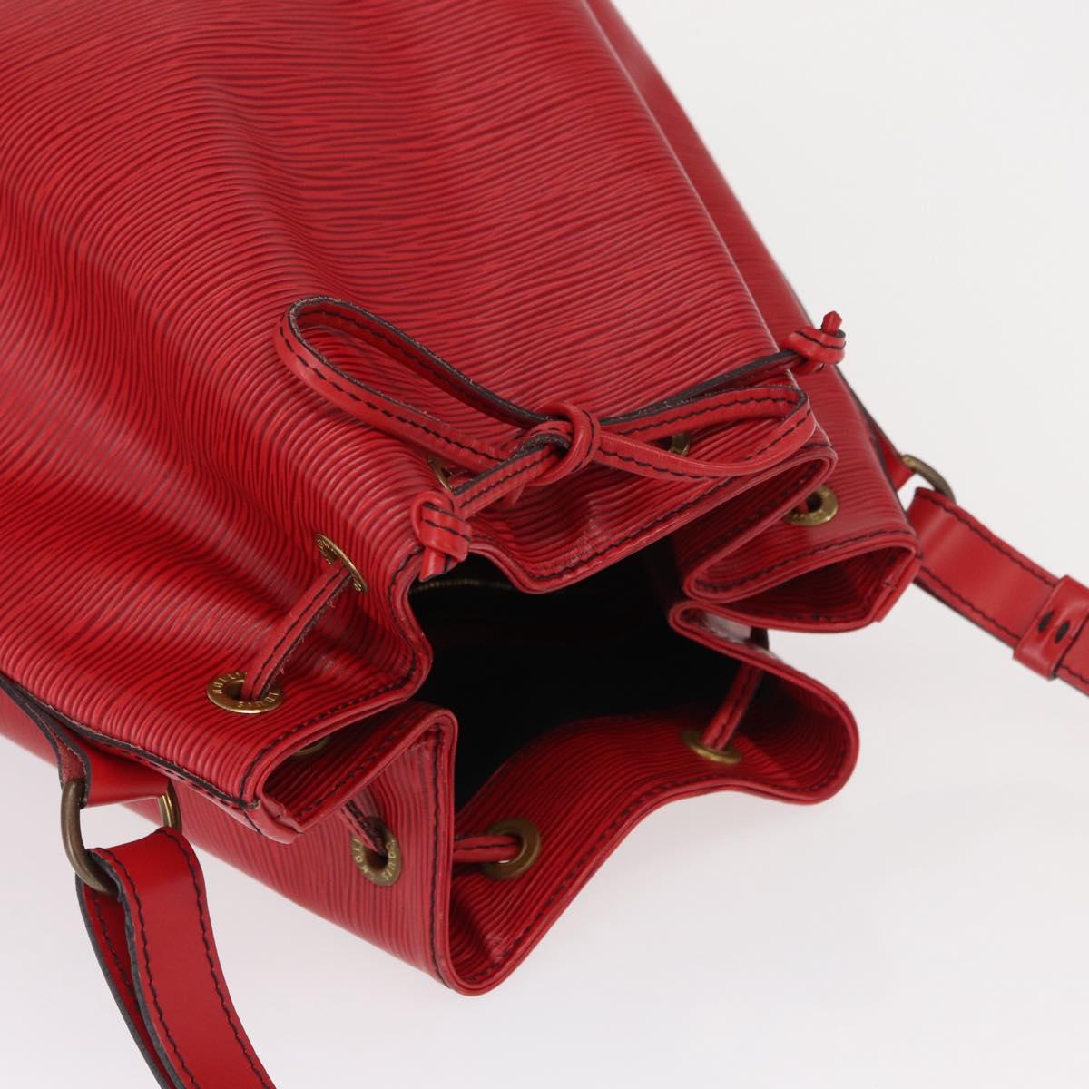 LOUIS VUITTON Epi Noe Shoulder Bag Red M44007 LV Auth 160445