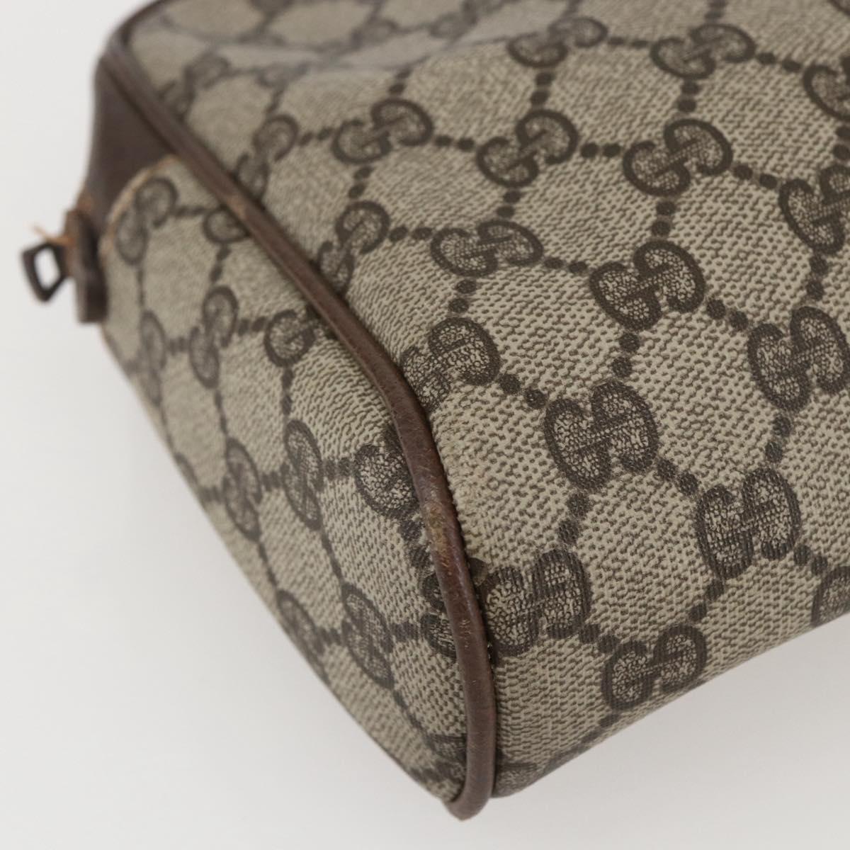 GUCCI GG Supreme Web Sherry Line Clutch Bag PVC Beige 27 004 998 Auth 160473