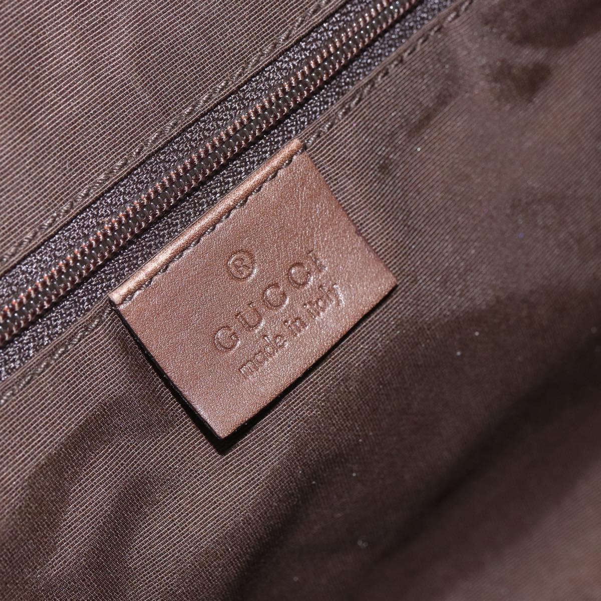 GUCCI GG Canvas Hand Bag Purple Gold 92734 Auth 160481