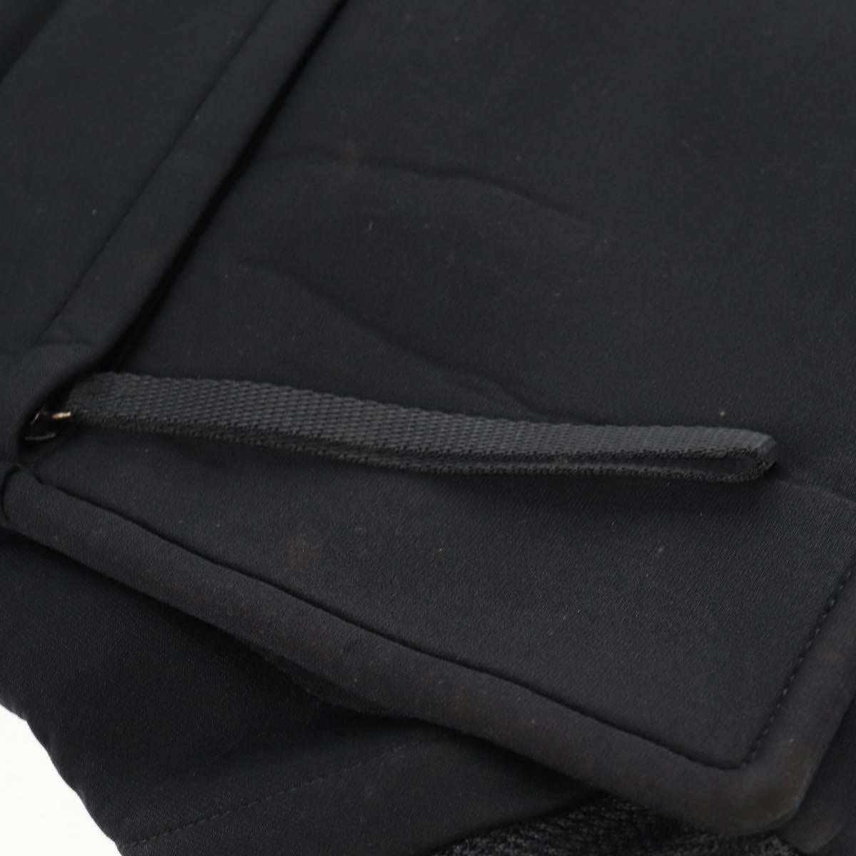 PRADA Sports Shoulder Bag Nylon Black Silver Auth 160515