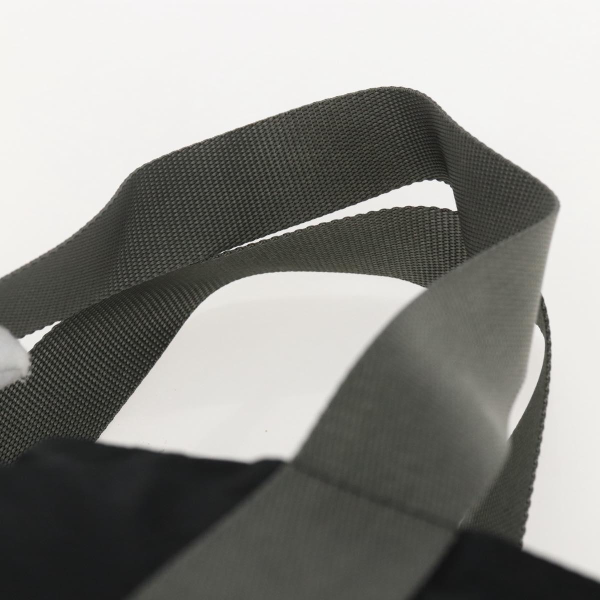 PRADA Sports Hand Bag Nylon Black Silver Auth 160518