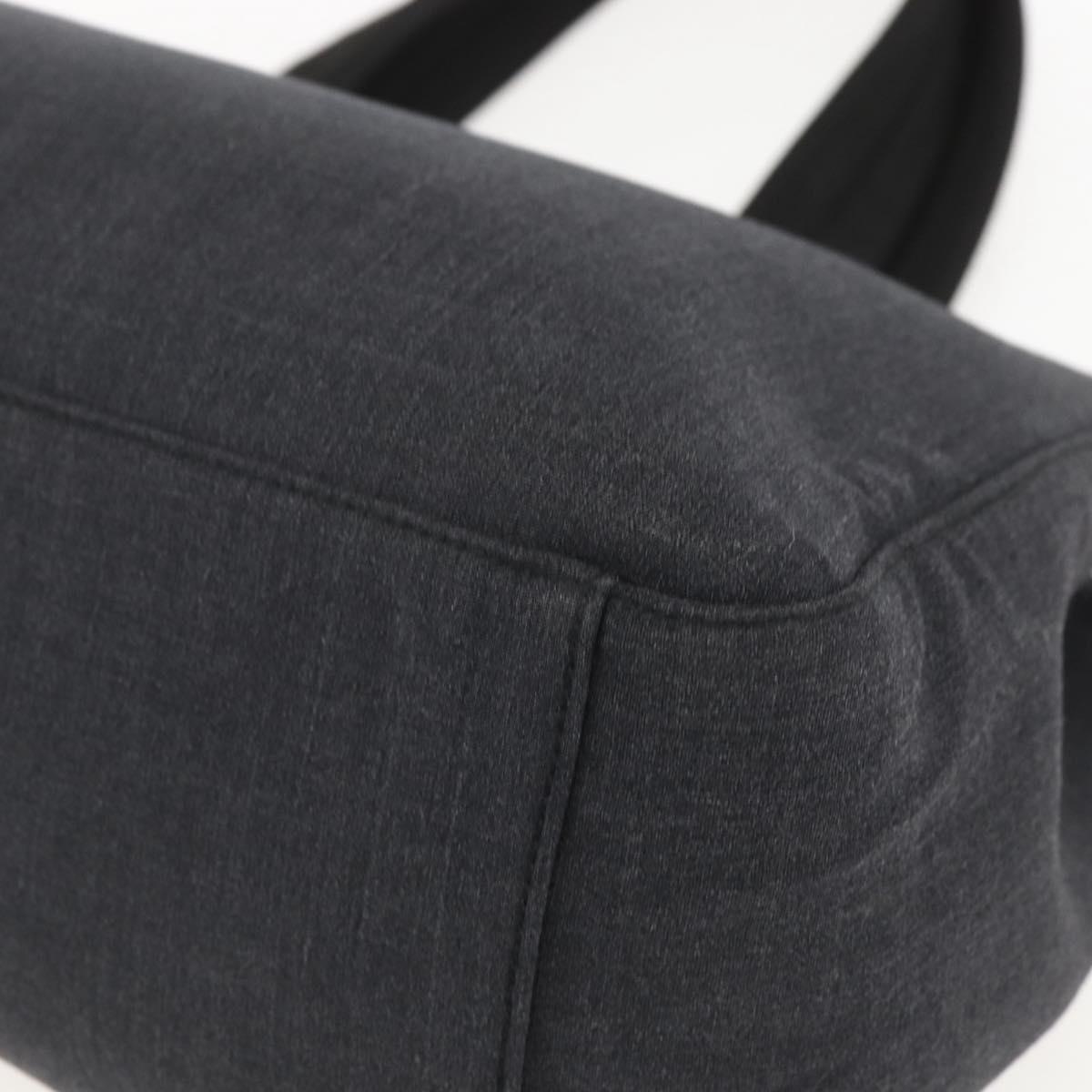 PRADA Sports Backpack Canvas Black Silver Auth 160521