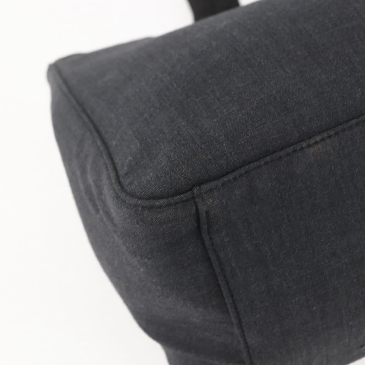 PRADA Sports Backpack Canvas Black Silver Auth 160521