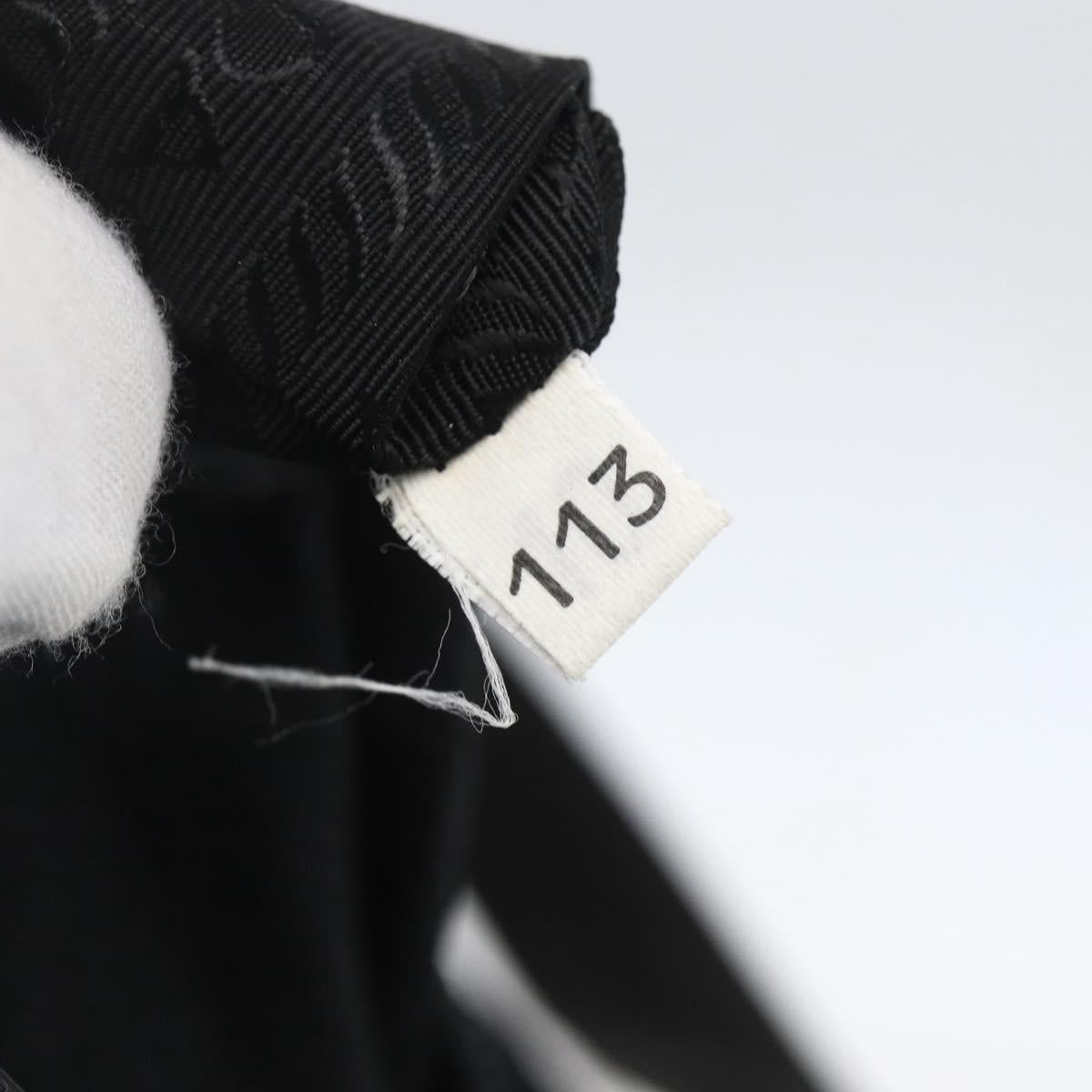PRADA Sports Backpack Canvas Black Silver Auth 160521