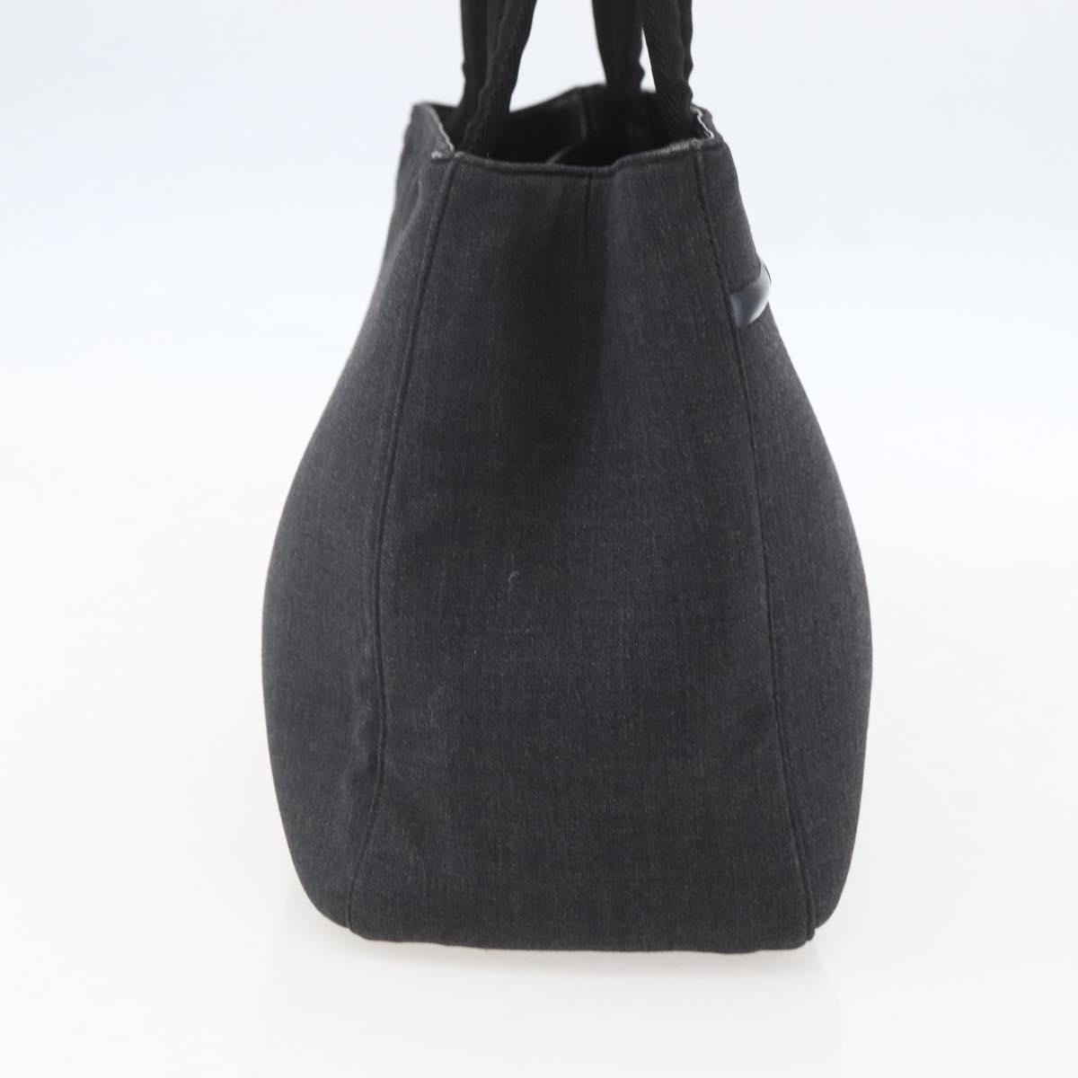 PRADA Sports Backpack Canvas Black Silver Auth 160521