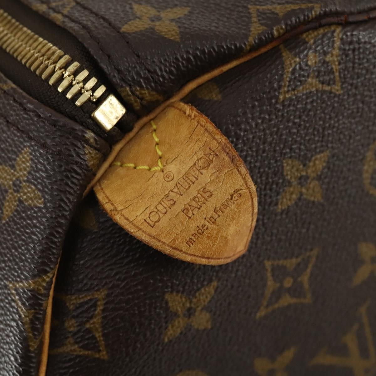 LOUIS VUITTON Monogram Keepall 55 Boston Bag M41424 LV Auth 160532
