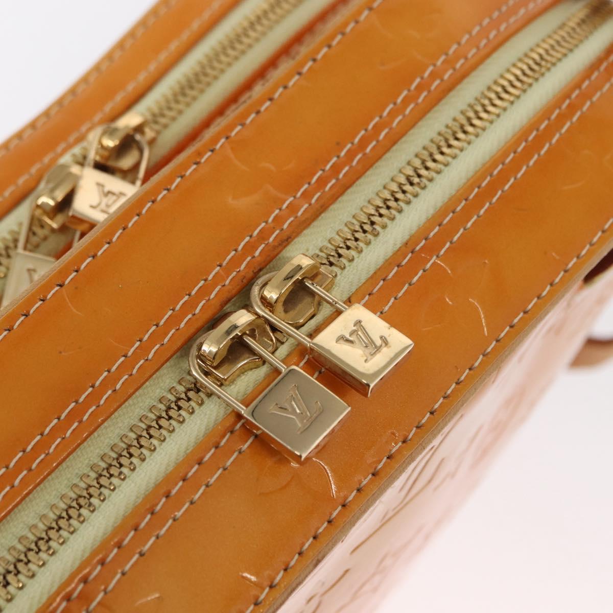 LOUIS VUITTON Monogram Vernis Marley Backpack Yellow M91040 LV Auth 160551