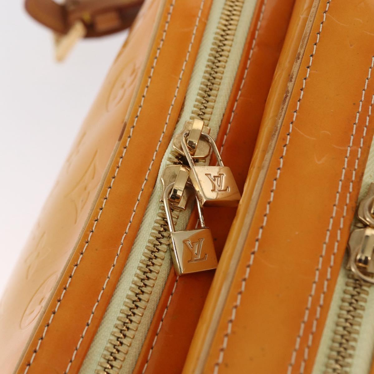 LOUIS VUITTON Monogram Vernis Marley Backpack Yellow M91040 LV Auth 160551