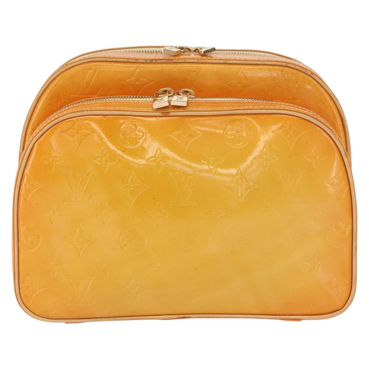 LOUIS VUITTON Monogram Vernis Marley Backpack Yellow M91040 LV Auth 160551
