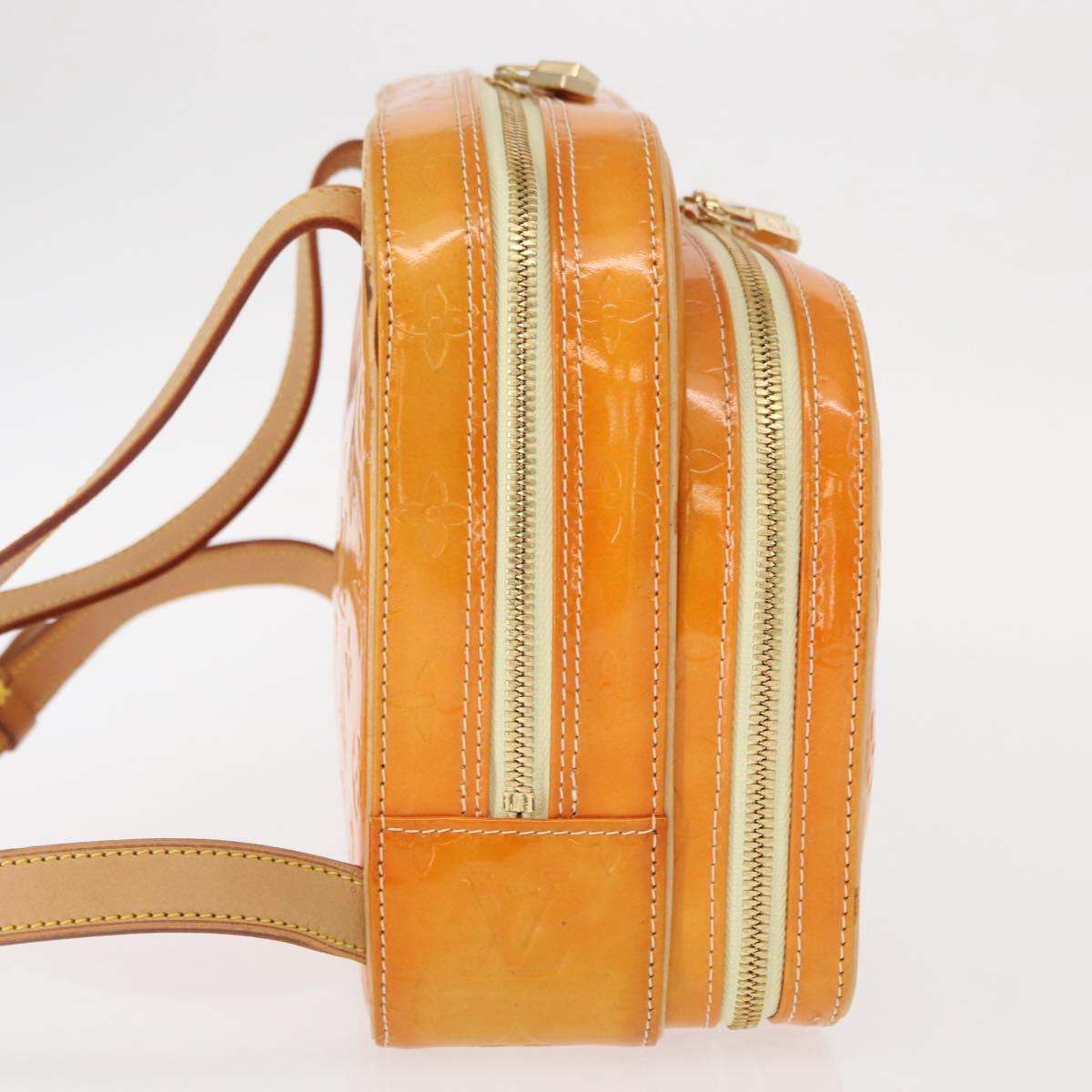 LOUIS VUITTON Monogram Vernis Marley Backpack Yellow M91040 LV Auth 160551
