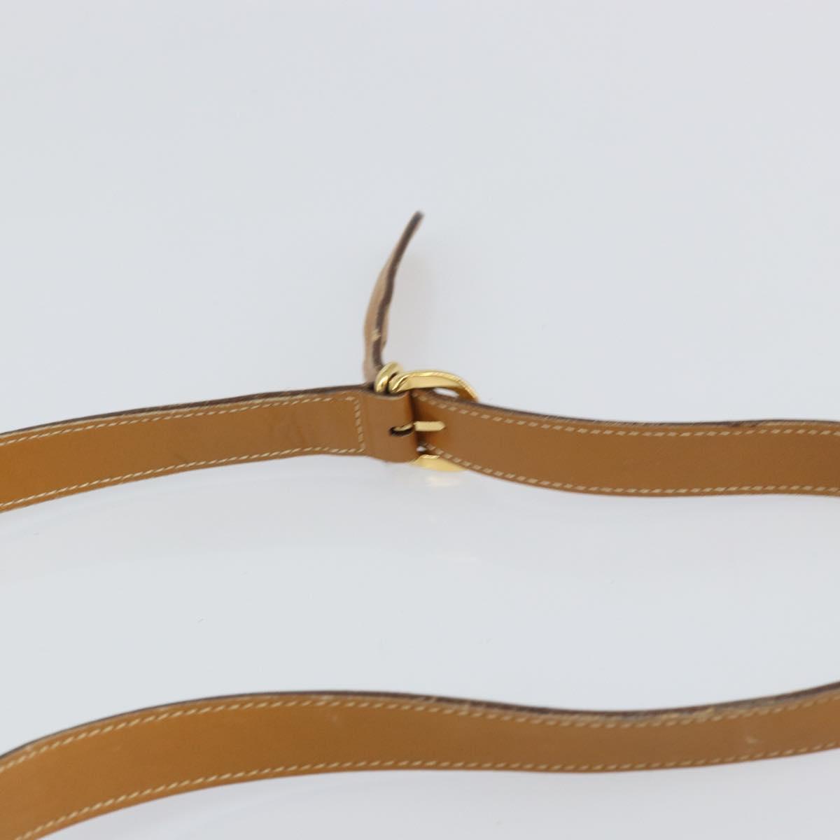 GUCCI Micro GG Supreme Shoulder Bag PVC Beige Gold Auth 160561