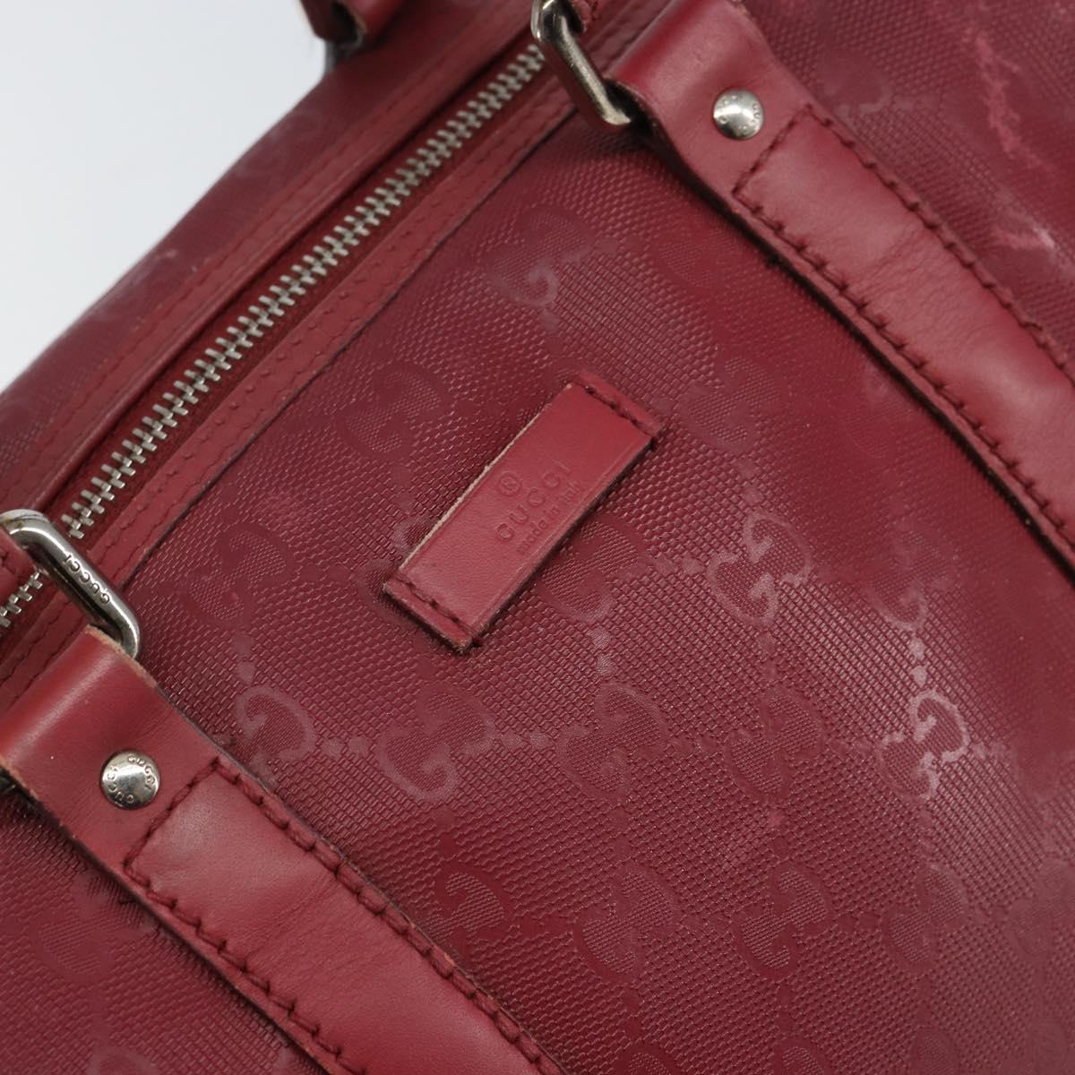 GUCCI GG Implementation Boston Bag PVC Silver Pink 193603 Auth 160604