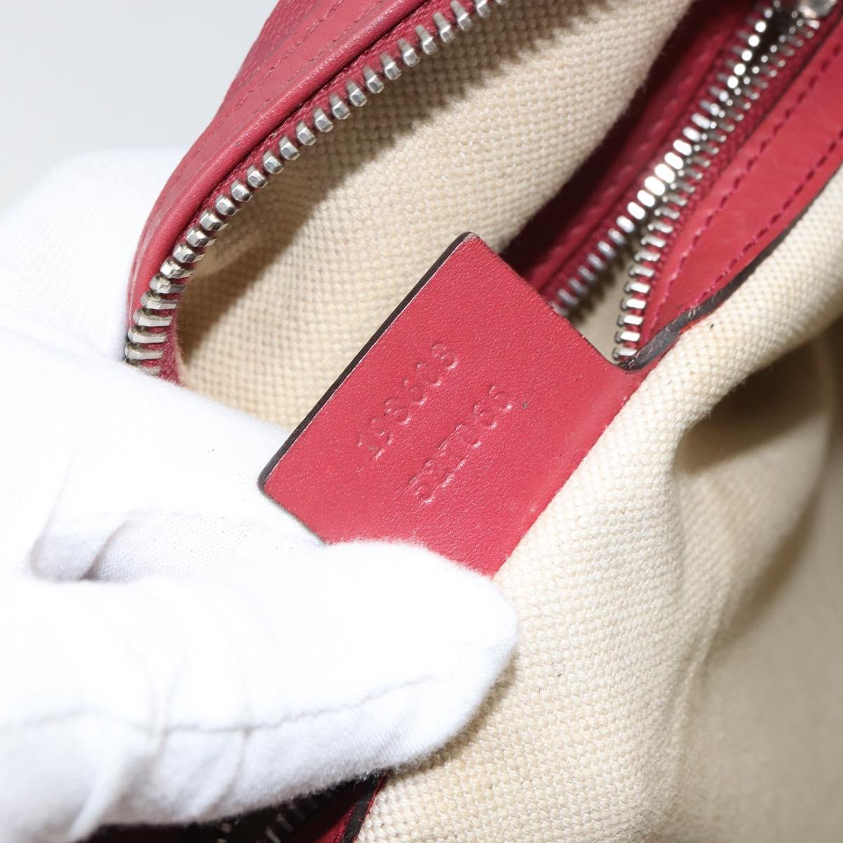 GUCCI GG Implementation Boston Bag PVC Silver Pink 193603 Auth 160604
