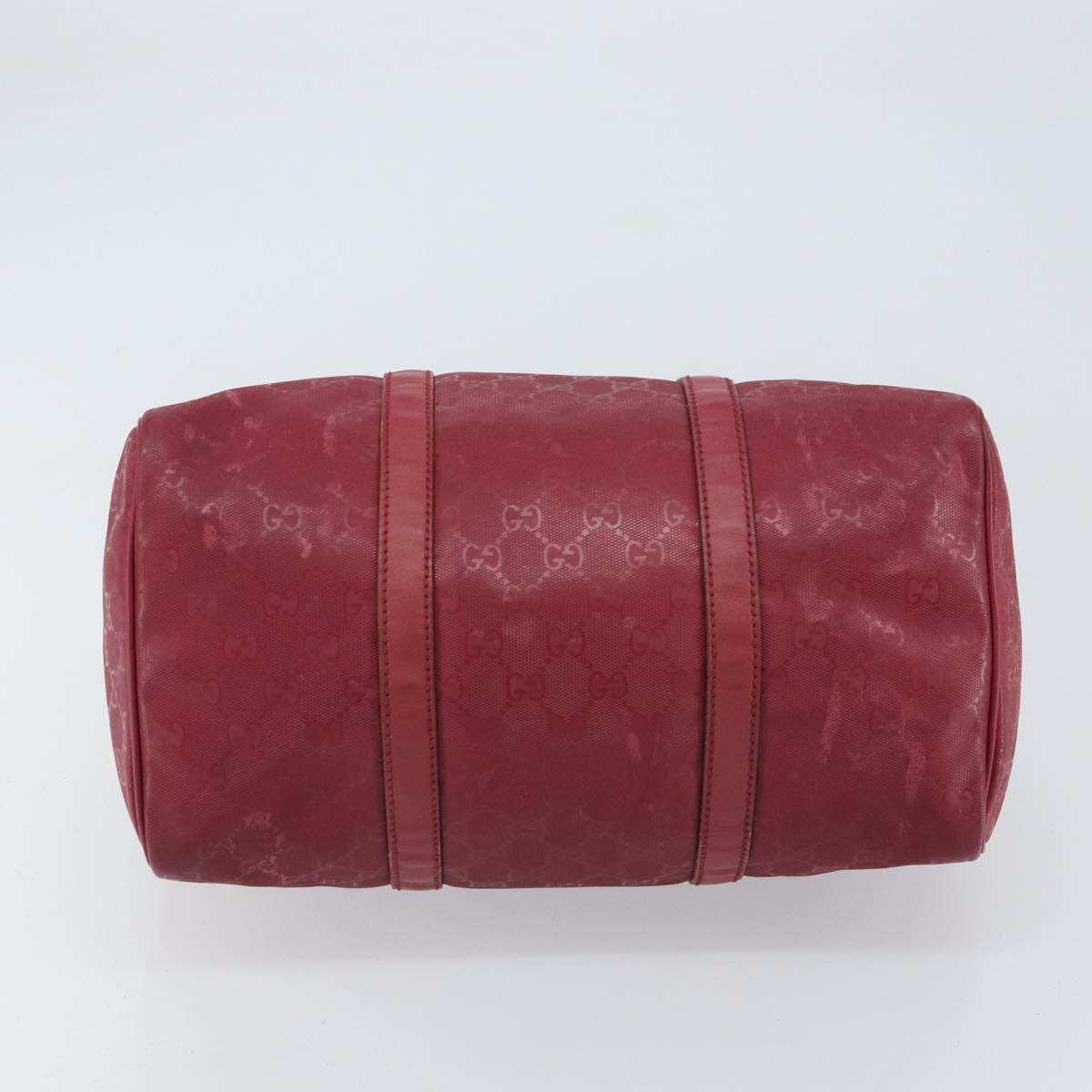 GUCCI GG Implementation Boston Bag PVC Silver Pink 193603 Auth 160604
