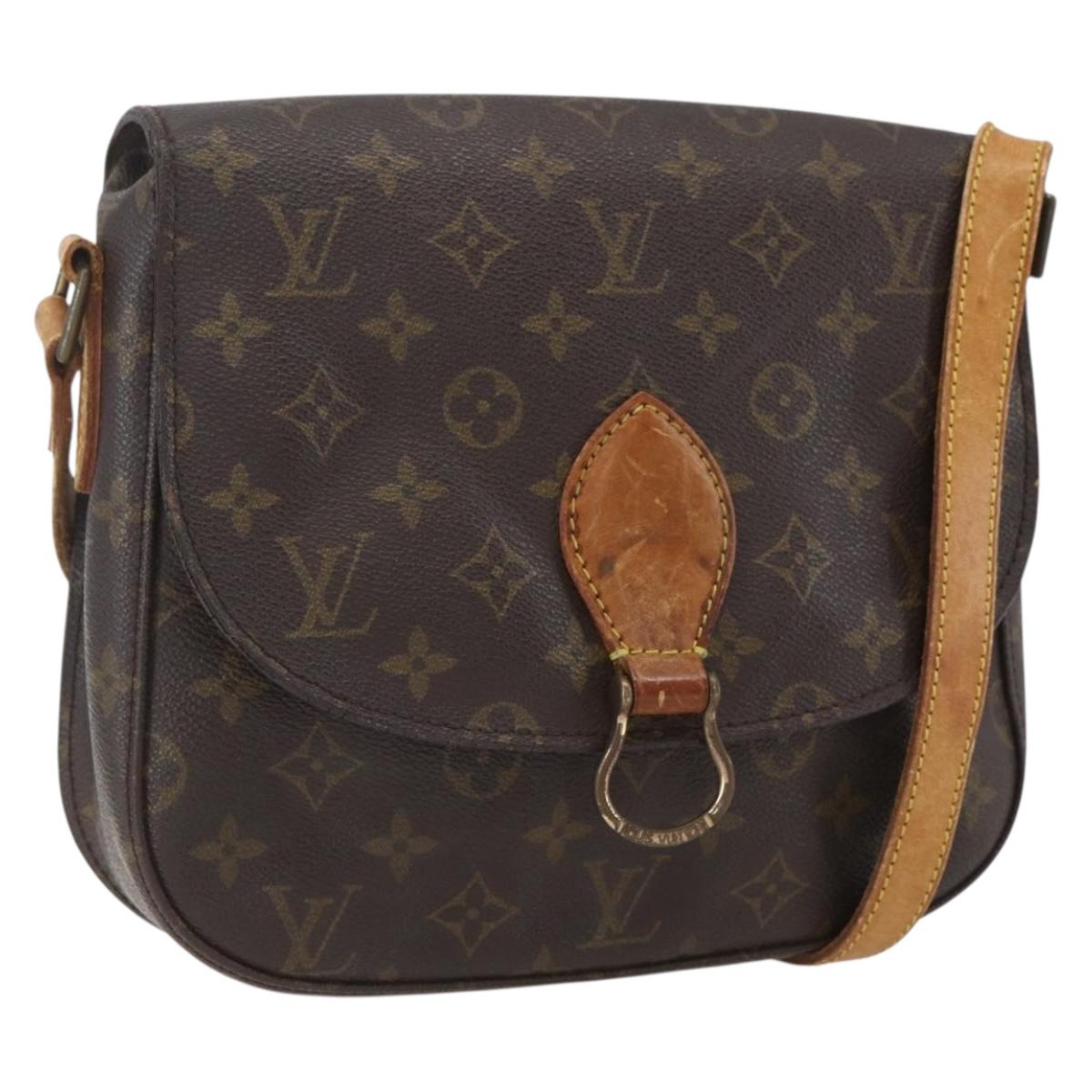 LOUIS VUITTON Monogram Saint Cloud MM Shoulder Bag M51243 LV Auth 160624