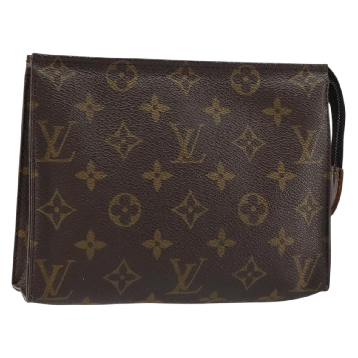 LOUIS VUITTON Monogram Poche Toilette 19 Pouch M47544 LV Auth 160633