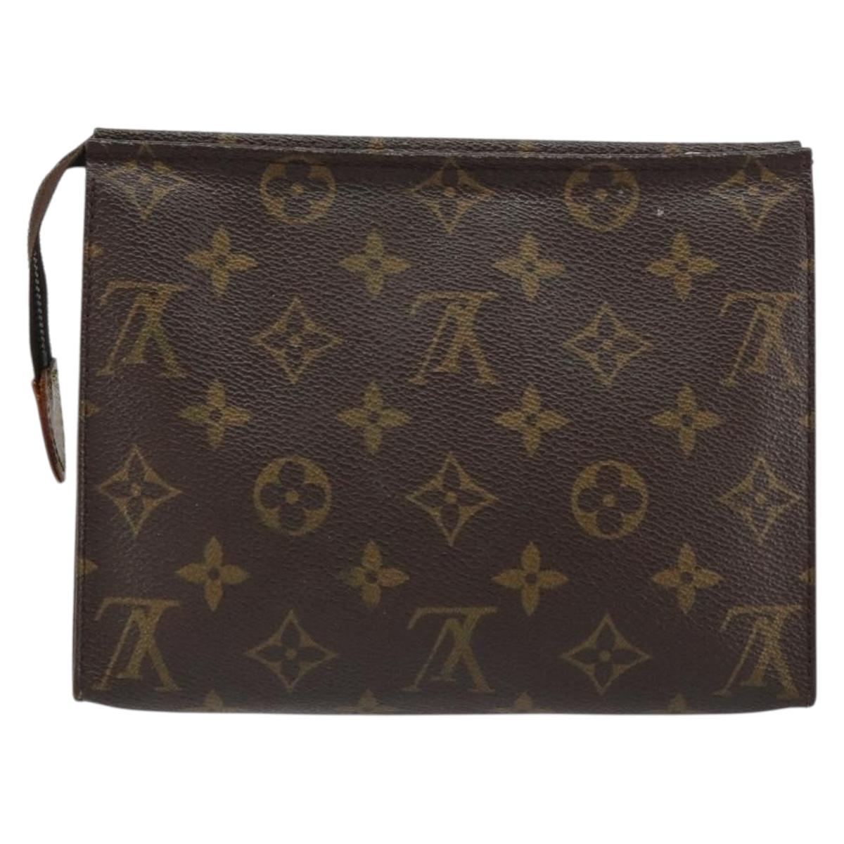LOUIS VUITTON Monogram Poche Toilette 19 Pouch M47544 LV Auth 160633