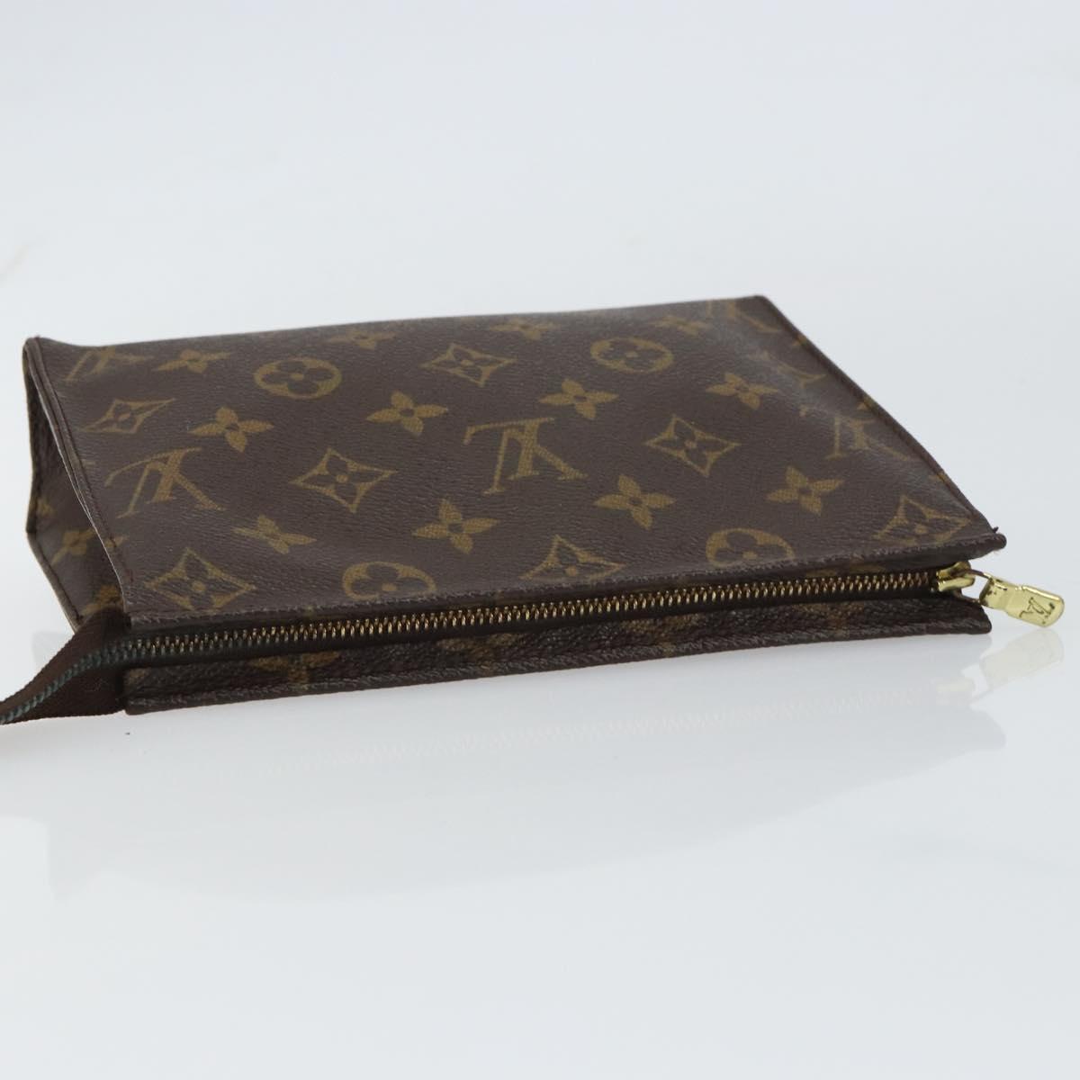 LOUIS VUITTON Monogram Poche Toilette 19 Pouch M47544 LV Auth 160633