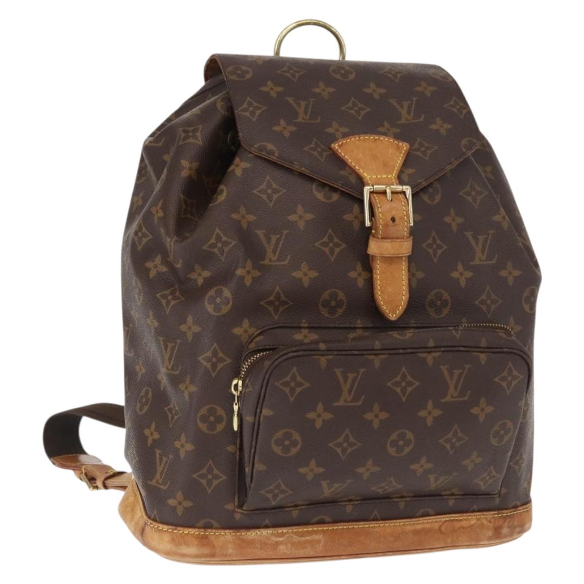 LOUIS VUITTON Monogram Montsouris GM Backpack M51135 LV Auth 160658