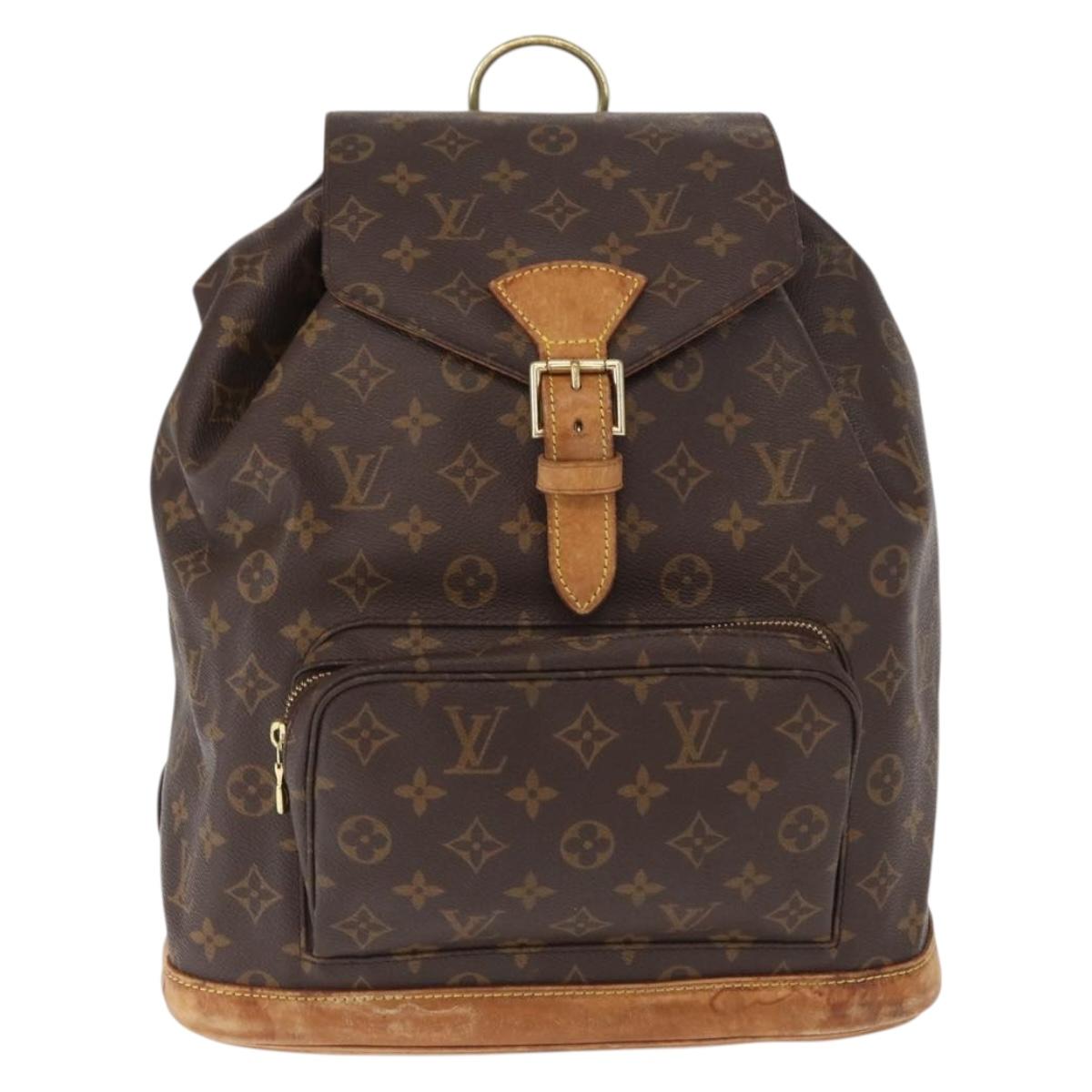 LOUIS VUITTON Monogram Montsouris GM Backpack M51135 LV Auth 160658