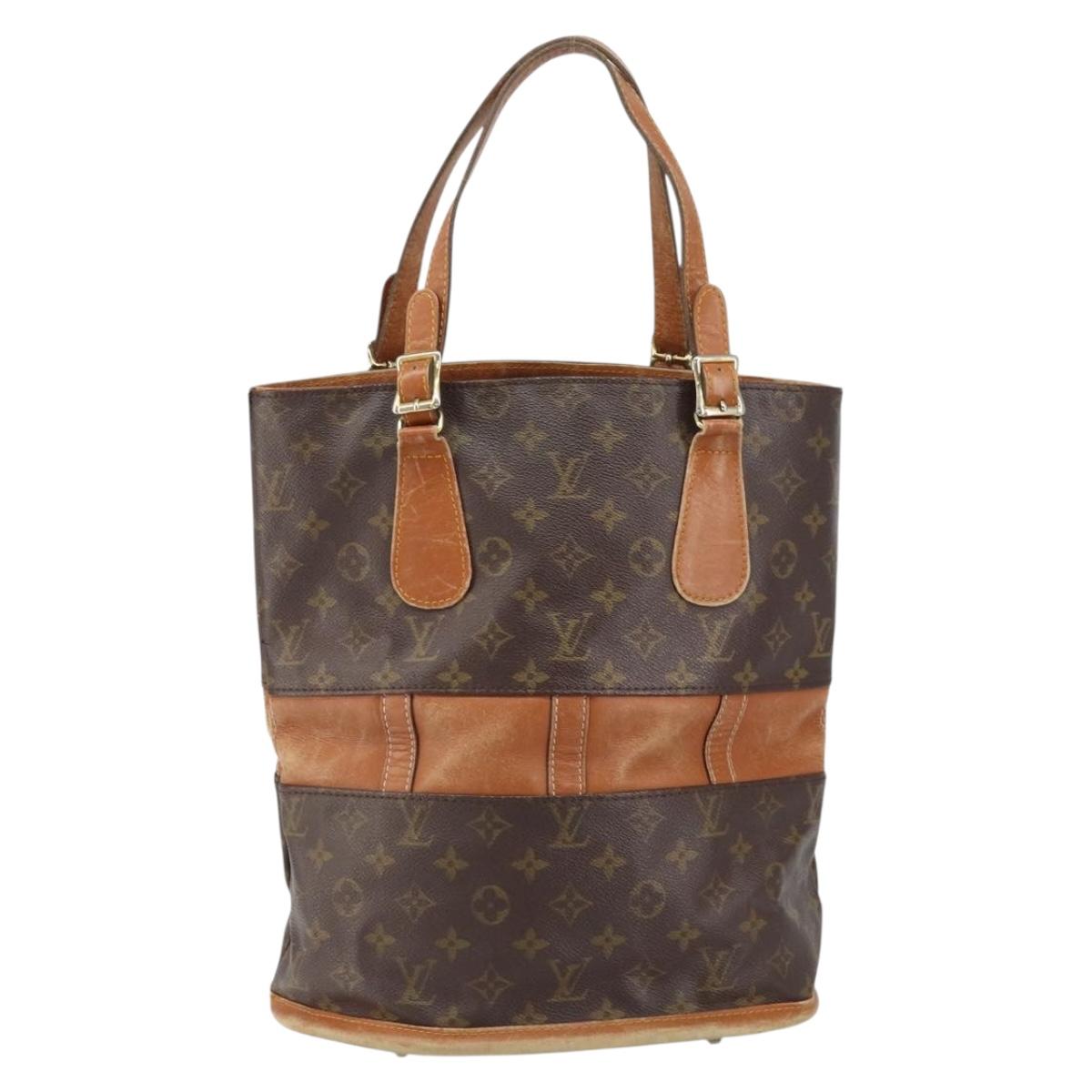 LOUIS VUITTON Monogram Bucket GM Shoulder Bag T42236 LV Auth 160660