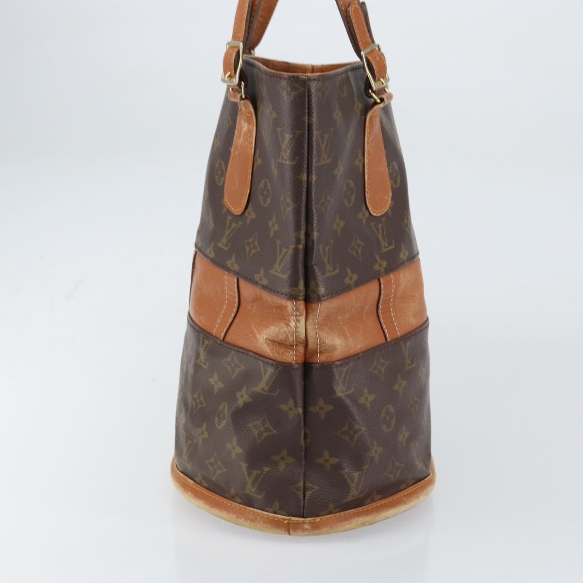 LOUIS VUITTON Monogram Bucket GM Shoulder Bag T42236 LV Auth 160660
