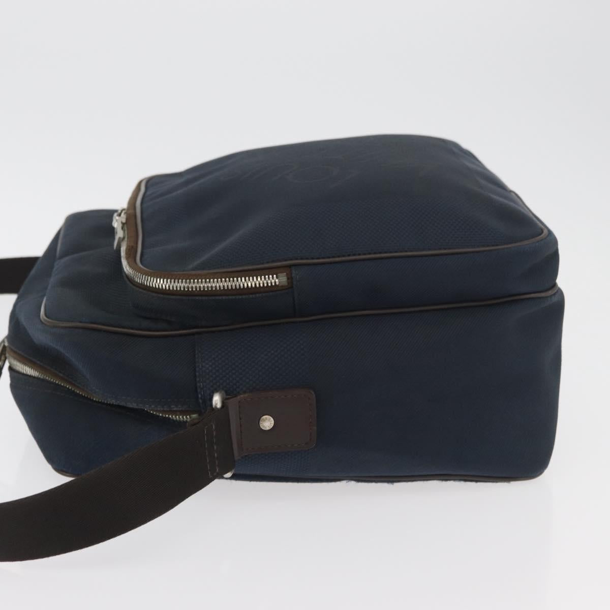 LOUIS VUITTON Damier Geant Pilot Shoulder Bag Blue N41159 LV Auth 160664