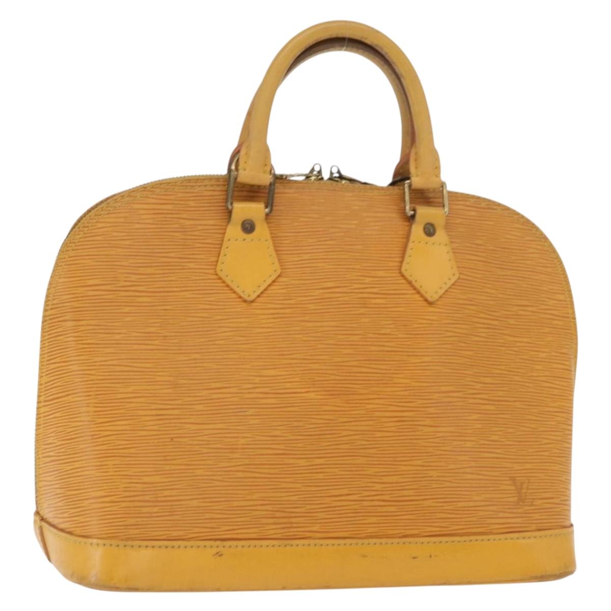 LOUIS VUITTON Epi Alma Hand Bag Yellow M52149 LV Auth 160665