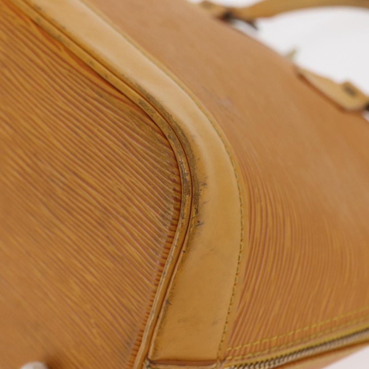 LOUIS VUITTON Epi Alma Hand Bag Yellow M52149 LV Auth 160665