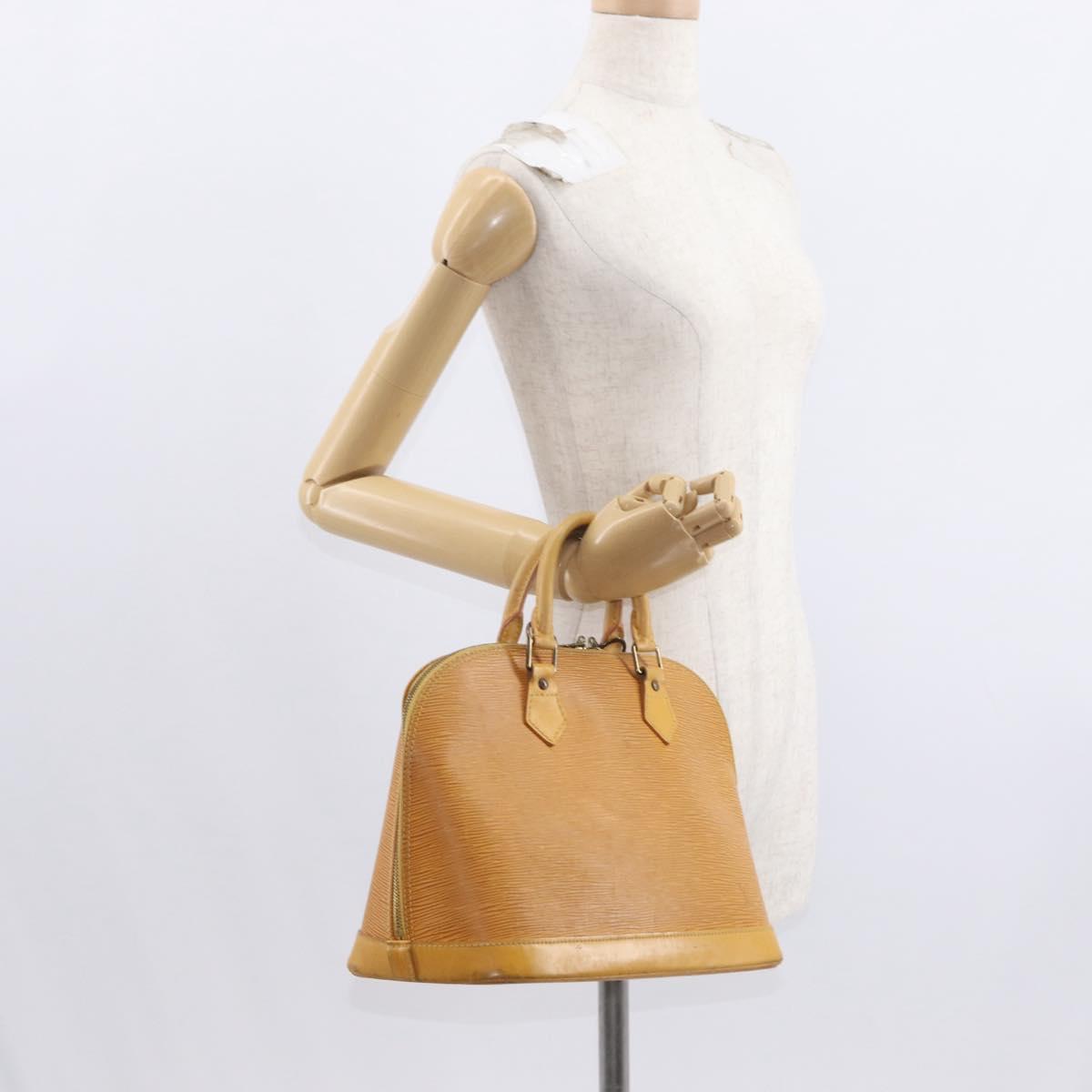 LOUIS VUITTON Epi Alma Hand Bag Yellow M52149 LV Auth 160665