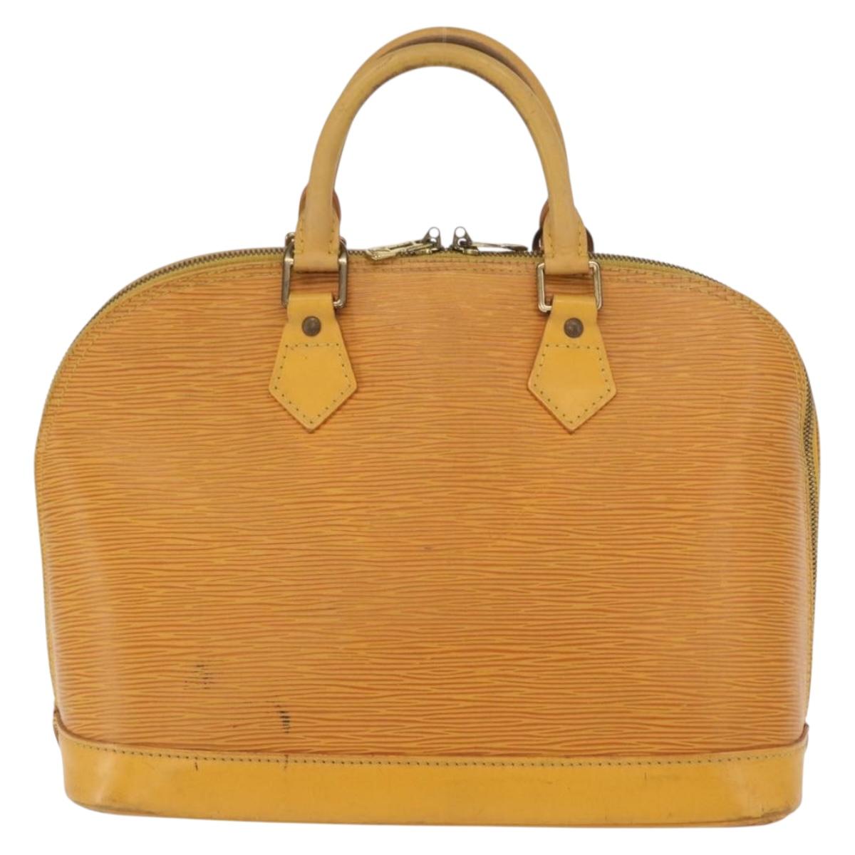 LOUIS VUITTON Epi Alma Hand Bag Yellow M52149 LV Auth 160665