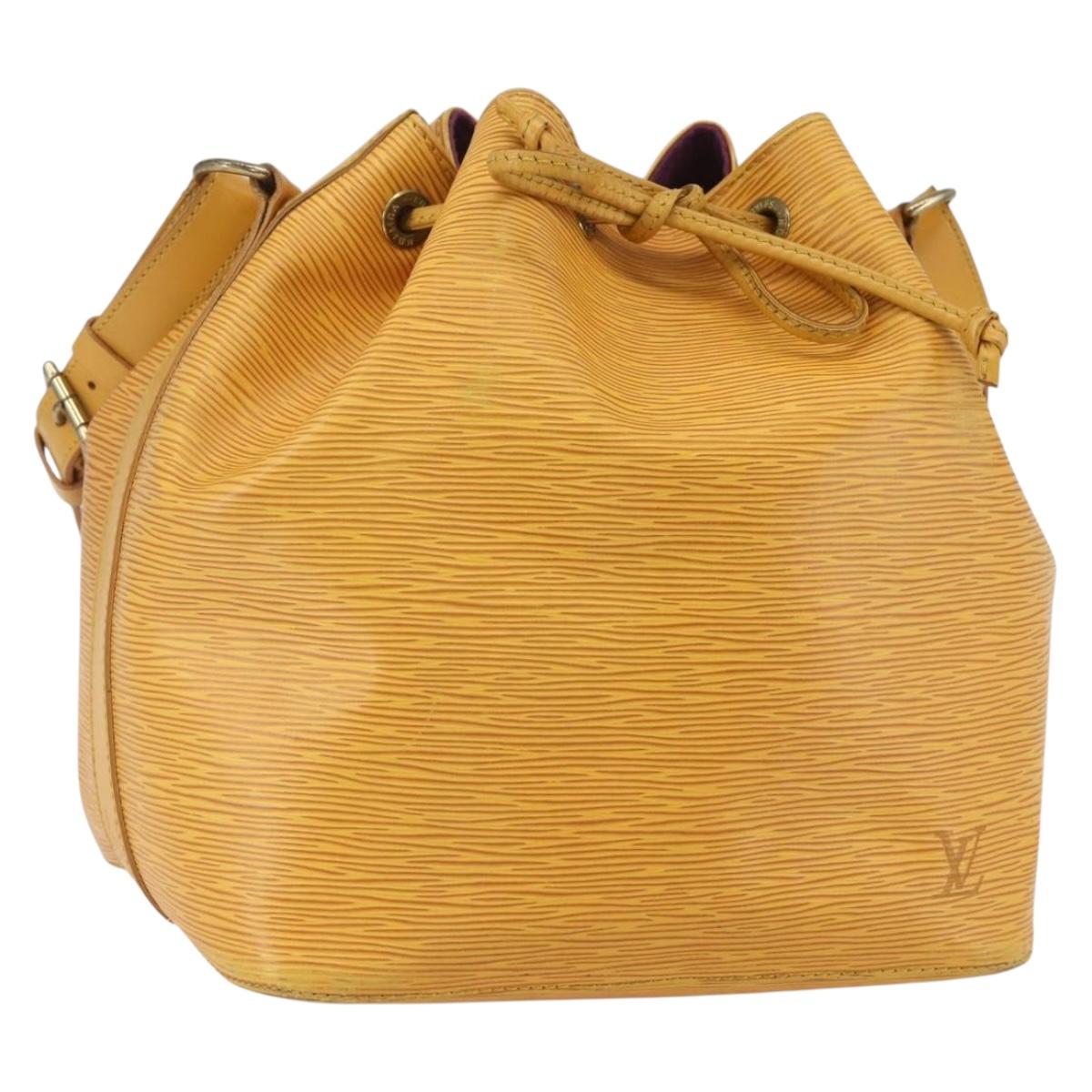 LOUIS VUITTON Epi Petit Noe Shoulder Bag Yellow M44109 LV Auth 160669