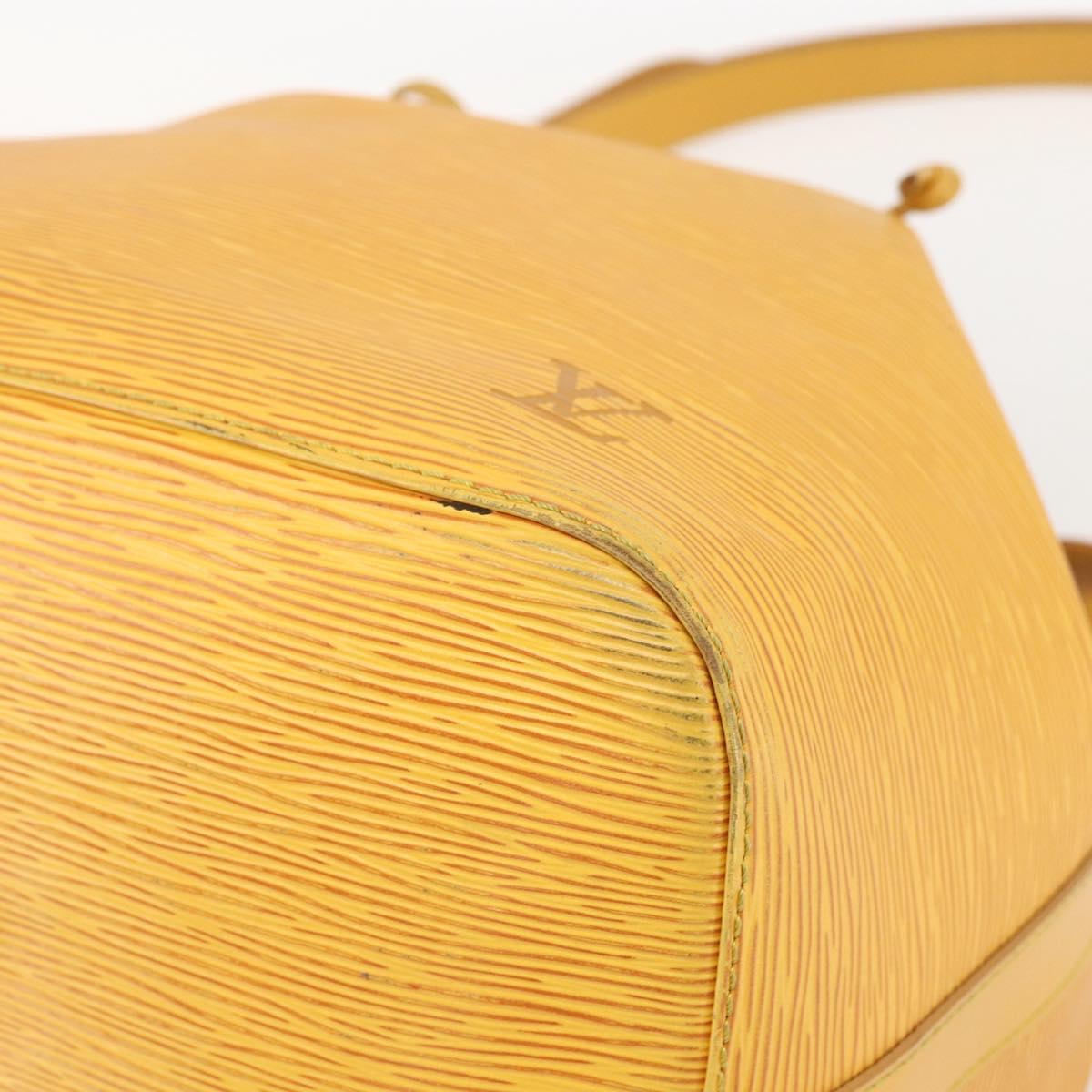 LOUIS VUITTON Epi Petit Noe Shoulder Bag Yellow M44109 LV Auth 160669
