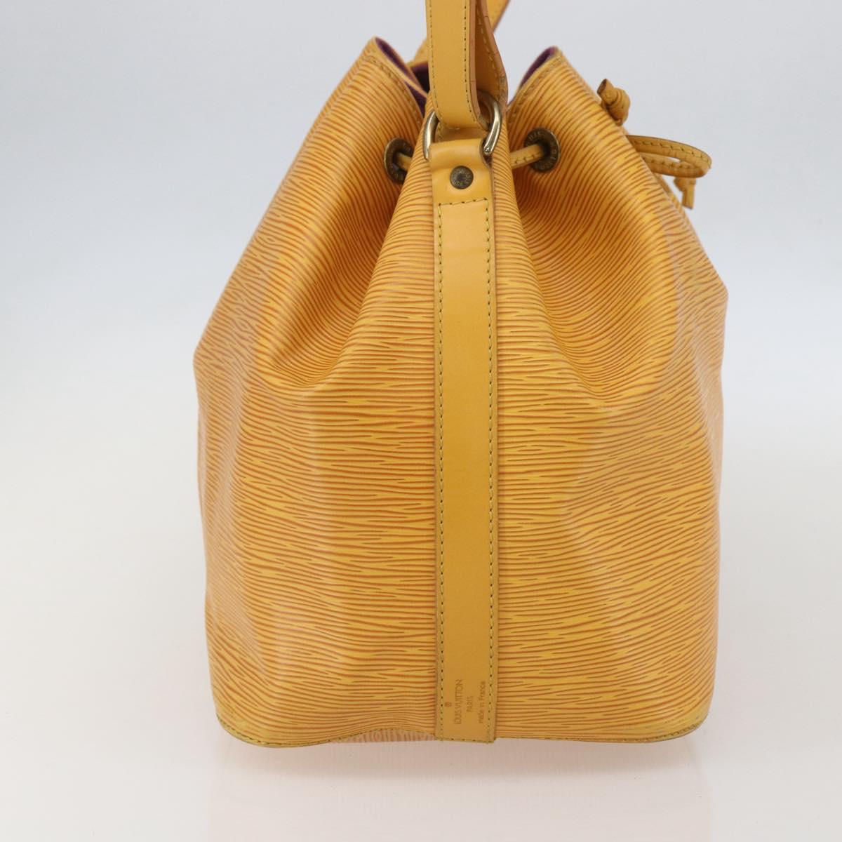 LOUIS VUITTON Epi Petit Noe Shoulder Bag Yellow M44109 LV Auth 160669
